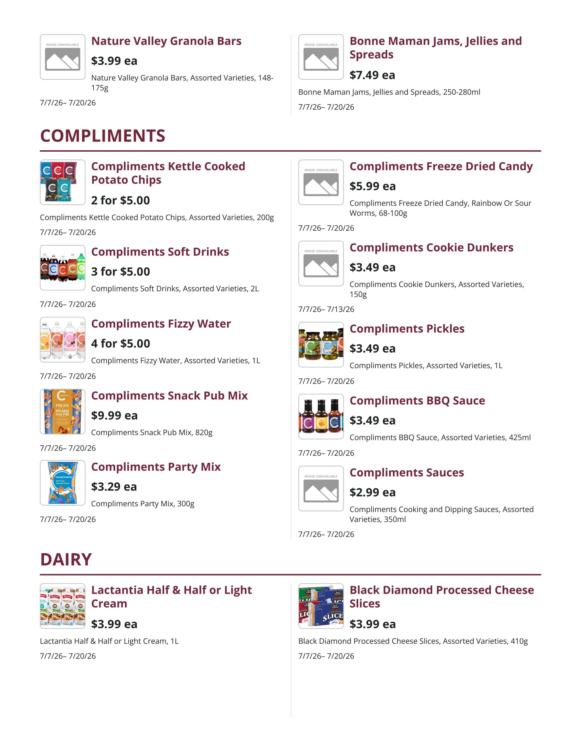 Kudrinko's Flyer July 7 to 20