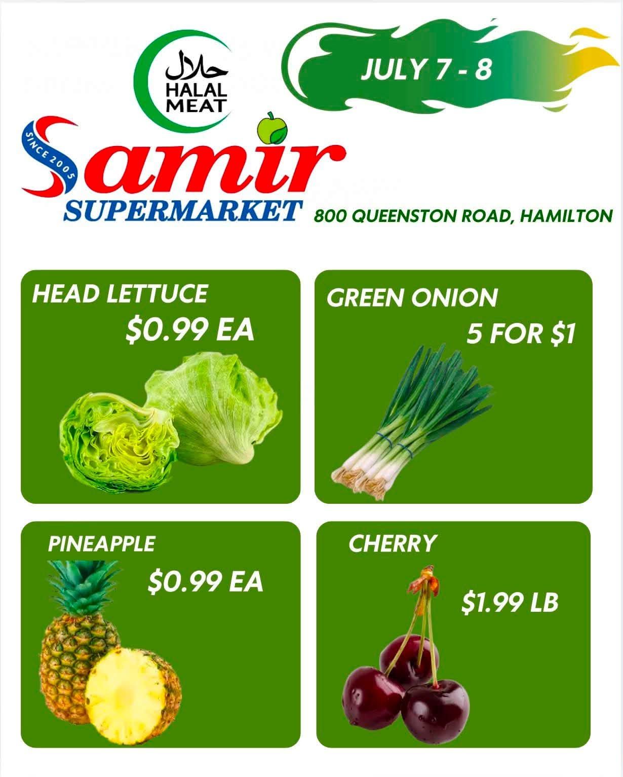 Samir Supermarket (Hamilton) Flyer July 7 and 8