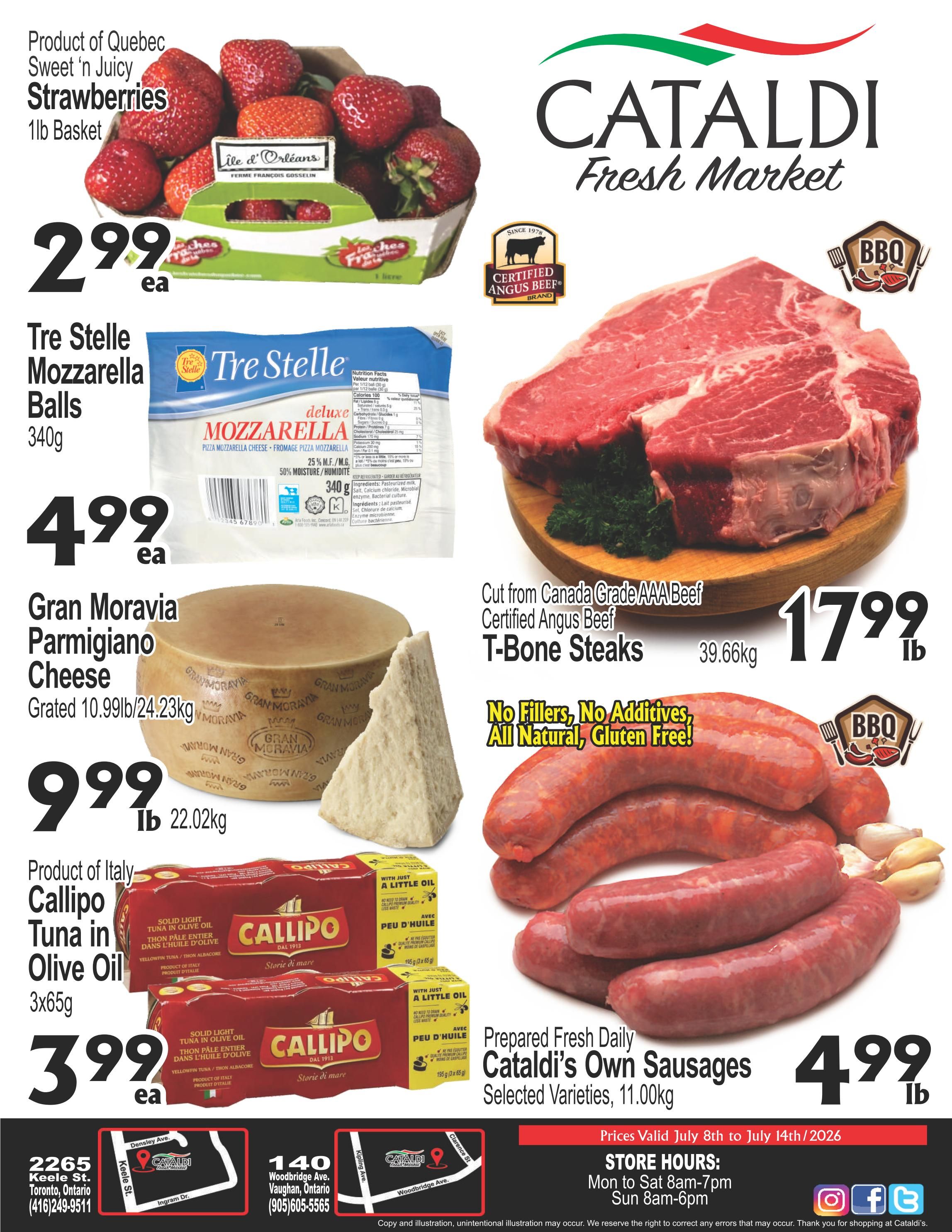 Cataldi Fresh Market Flyer July 8 to 14