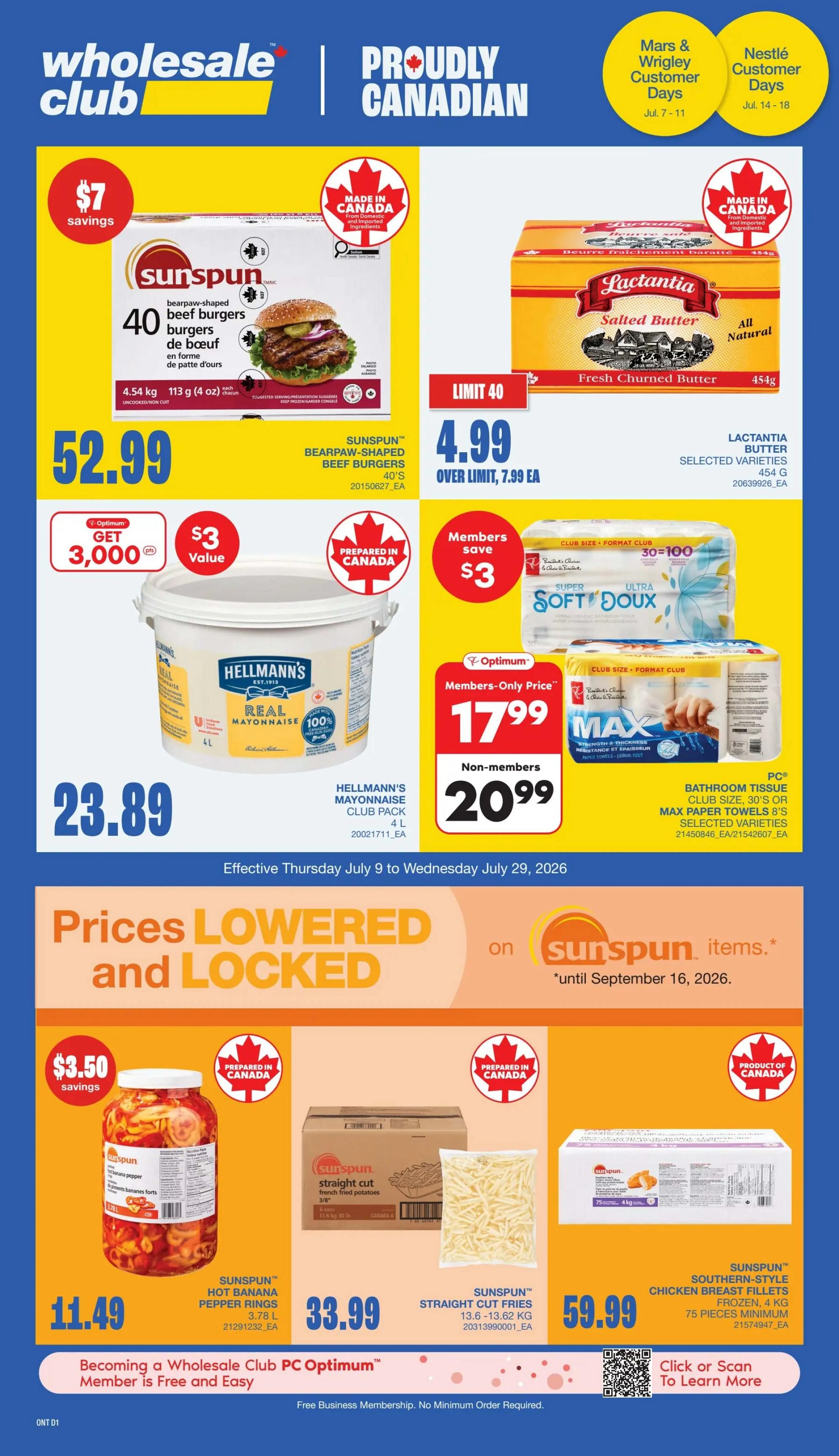 Wholesale Club (ON) Flyer July 9 to 15