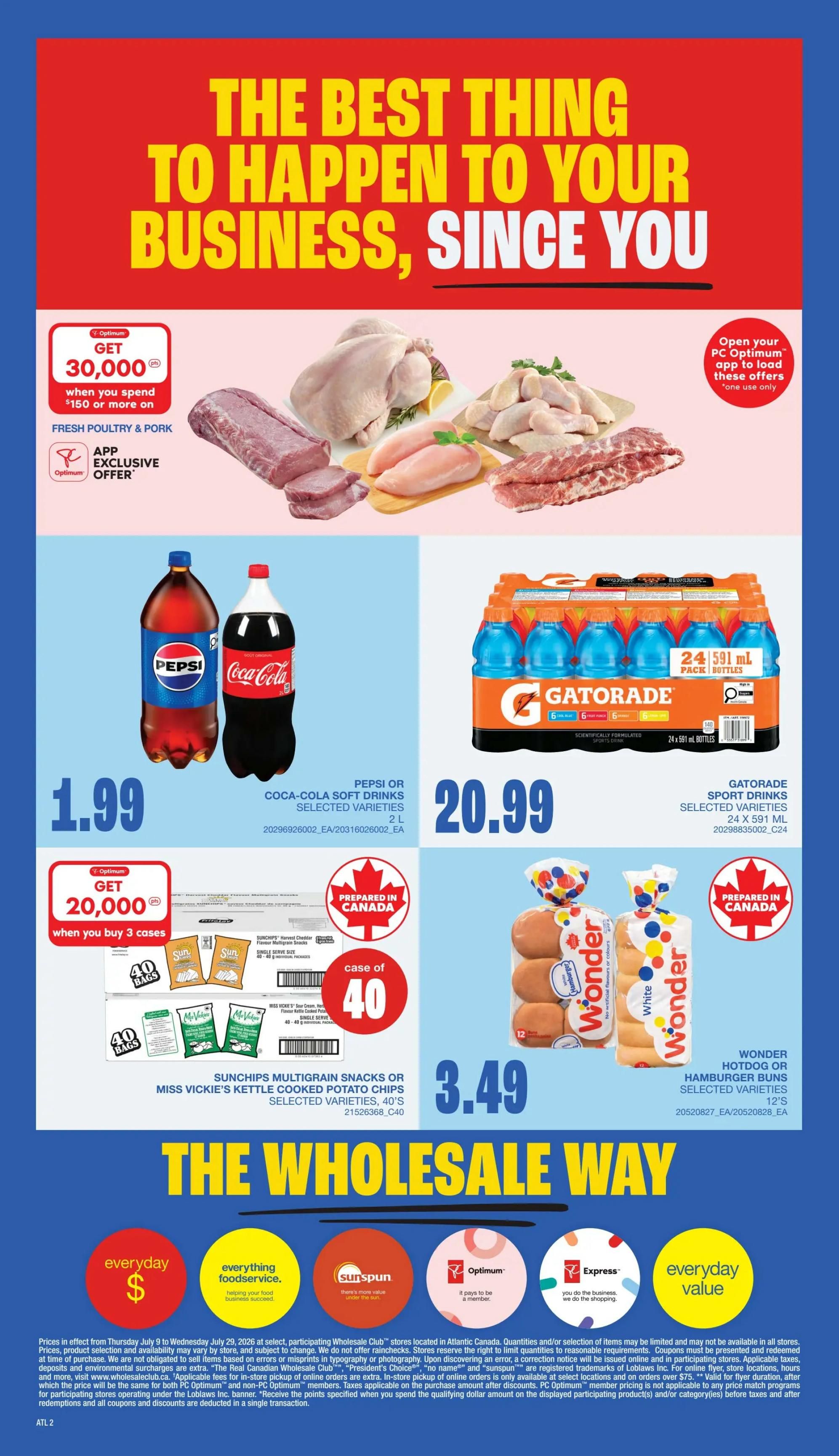 Wholesale Club (Atlantic) Flyer July 9 to 15