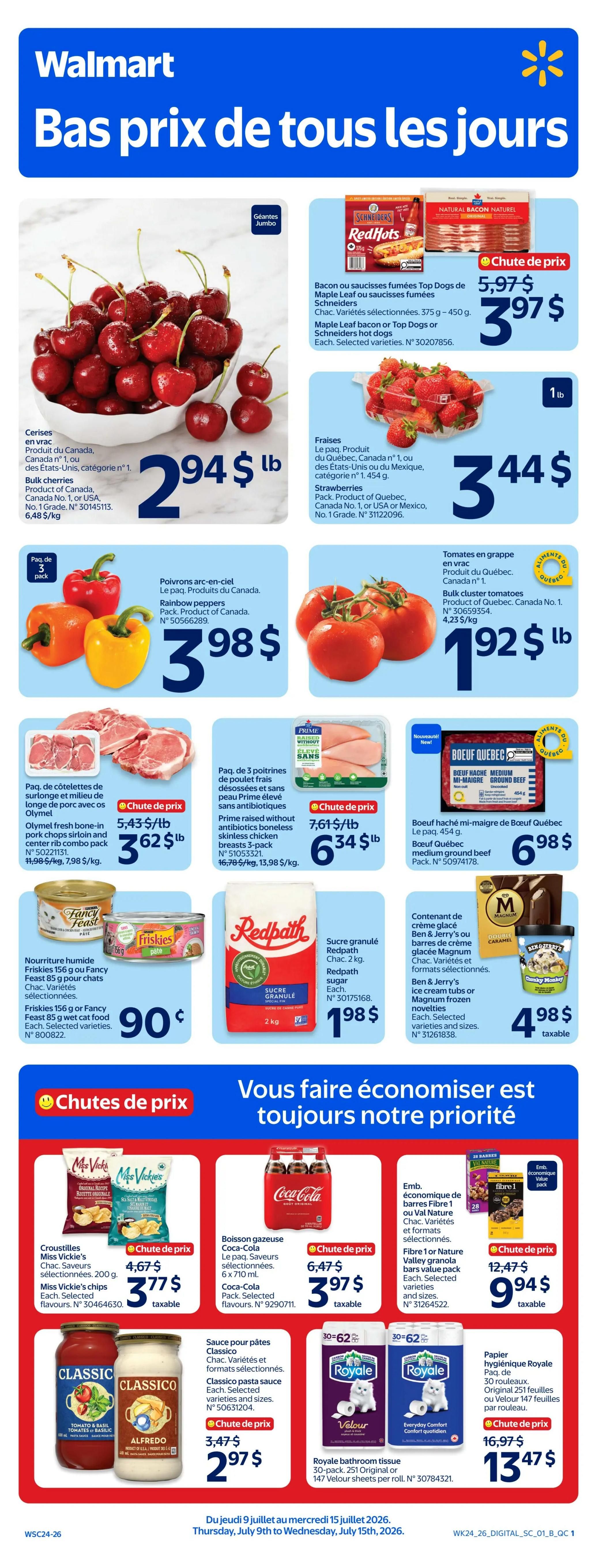 Walmart (QC) Flyer July 9 to 15