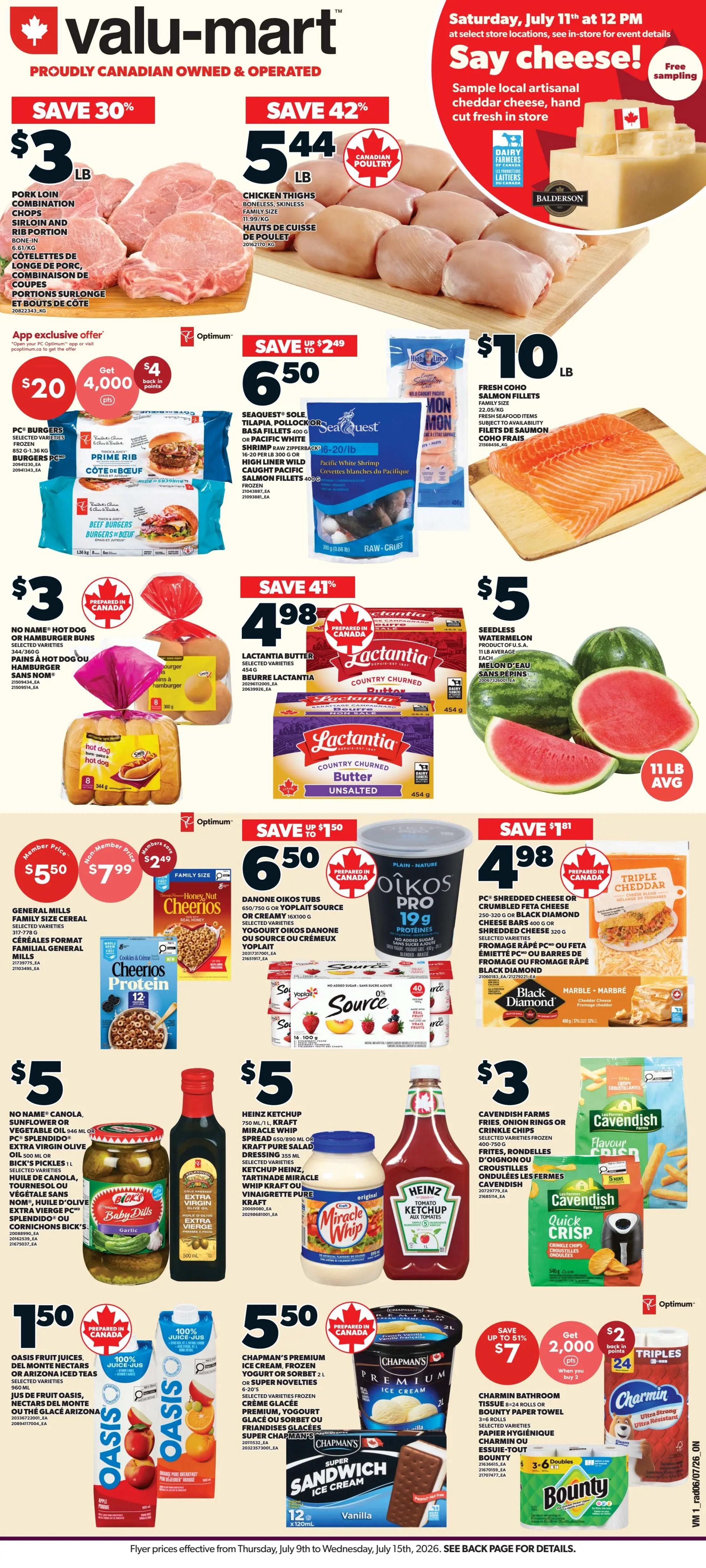 Valu-mart Flyer July 9 to 15