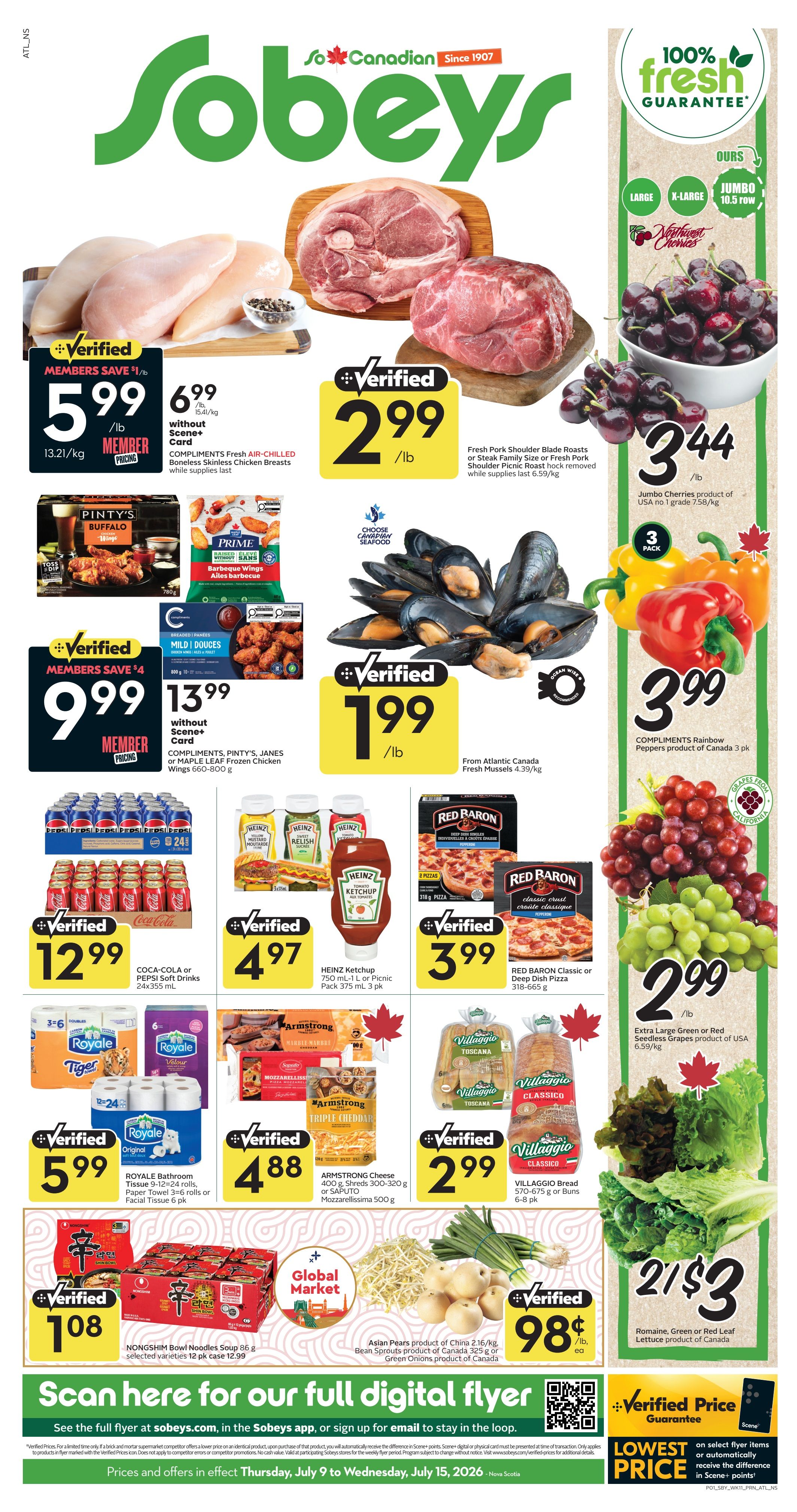 Sobeys (Atlantic) Flyer July 9 to 15