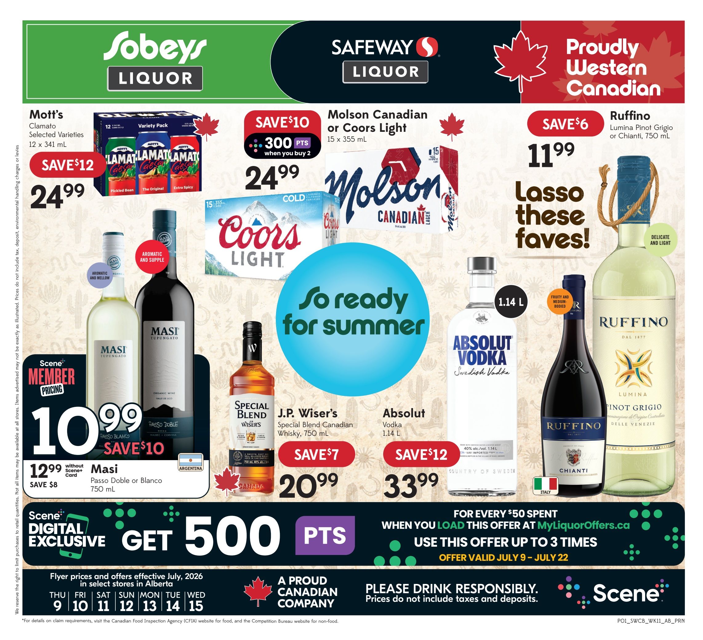 Sobeys/Safeway (AB) SWCB Flyer July 9 to 15