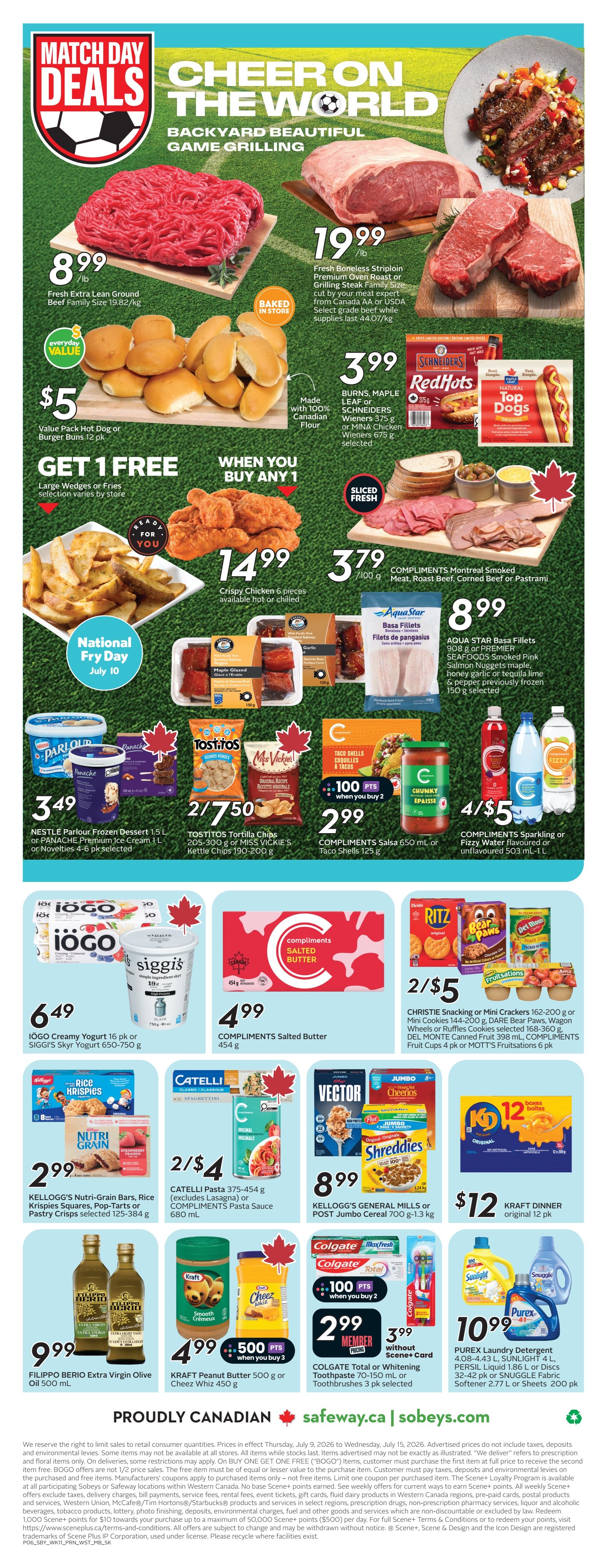 Sobeys/Safeway (SK & MB) Flyer July 9 to 15