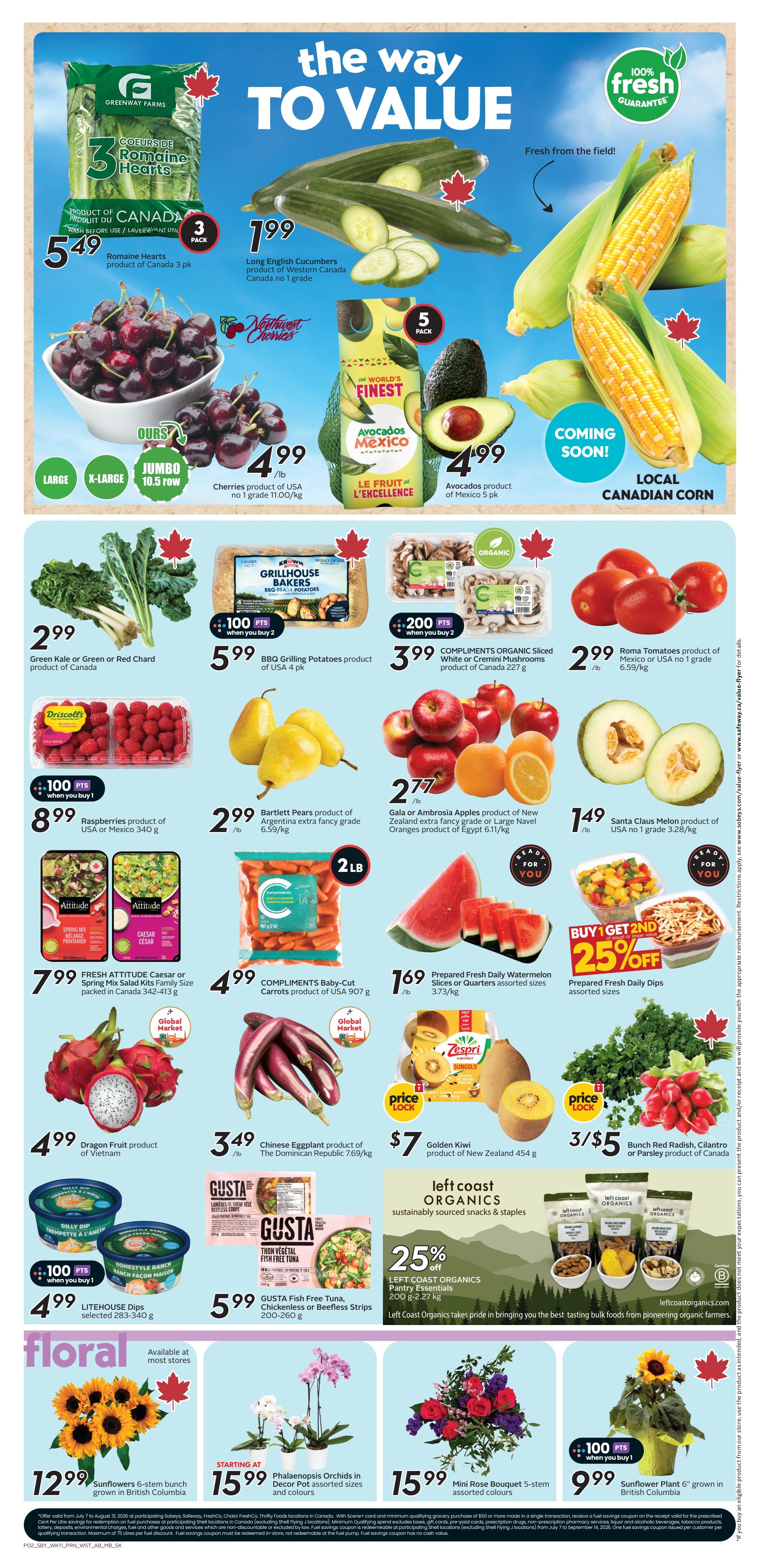Sobeys/Safeway (SK & MB) Flyer July 9 to 15