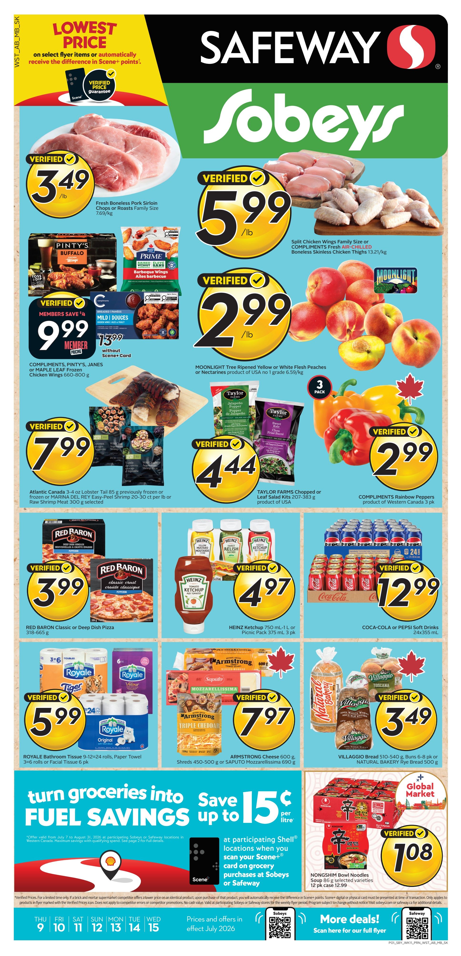 Sobeys/Safeway (AB) Flyer July 9 to 15