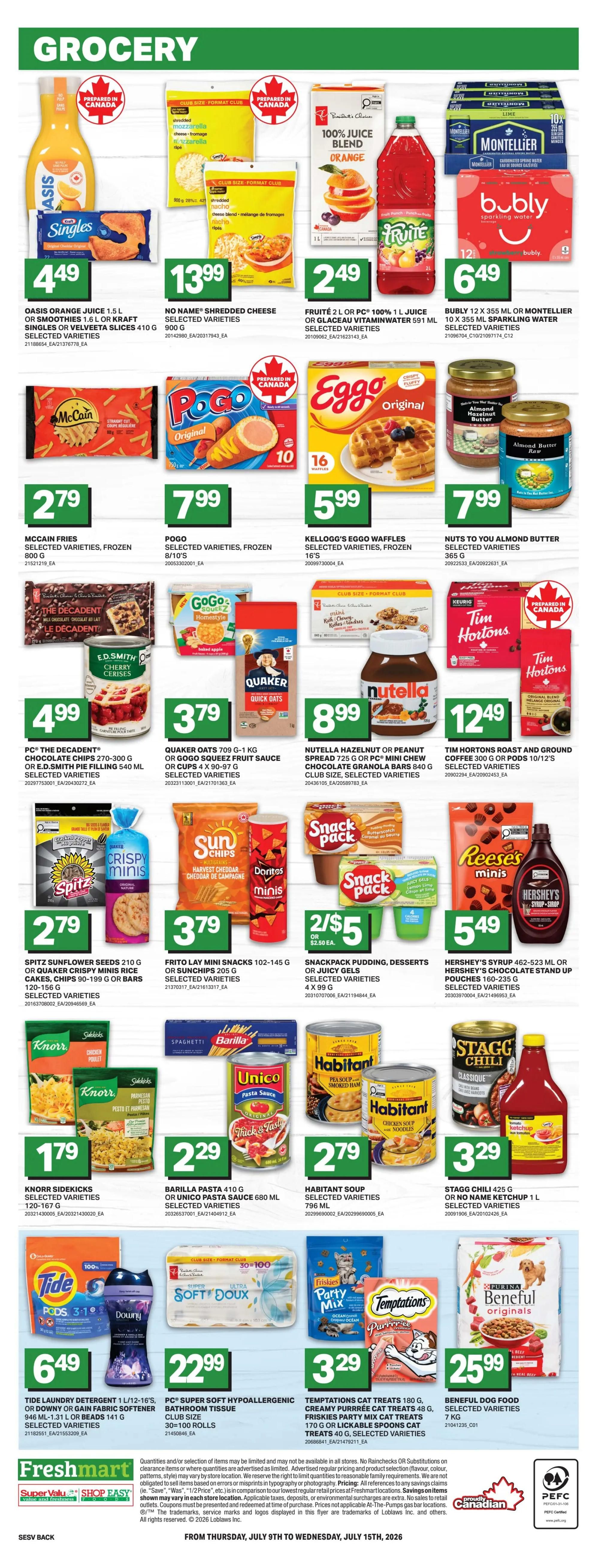 Shop Easy & SuperValu Flyer July 9 to 15