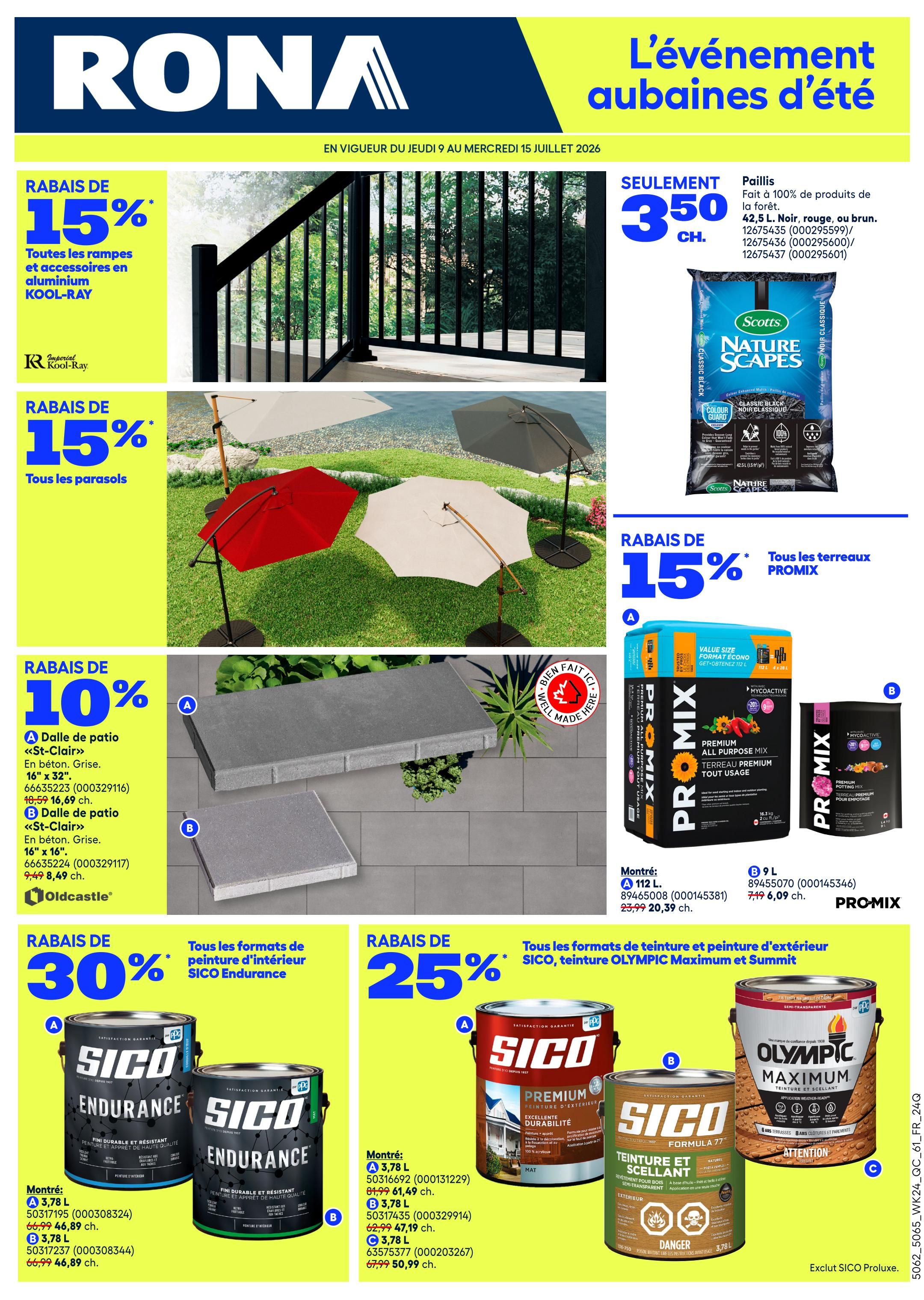Rona & Rona+ (QC) Flyer July 9 to 15