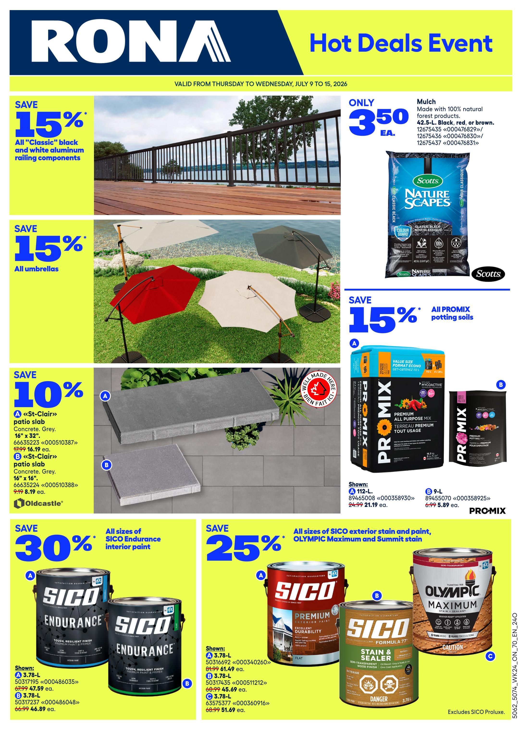 Rona & Rona+ (ON) Flyer July 9 to 15