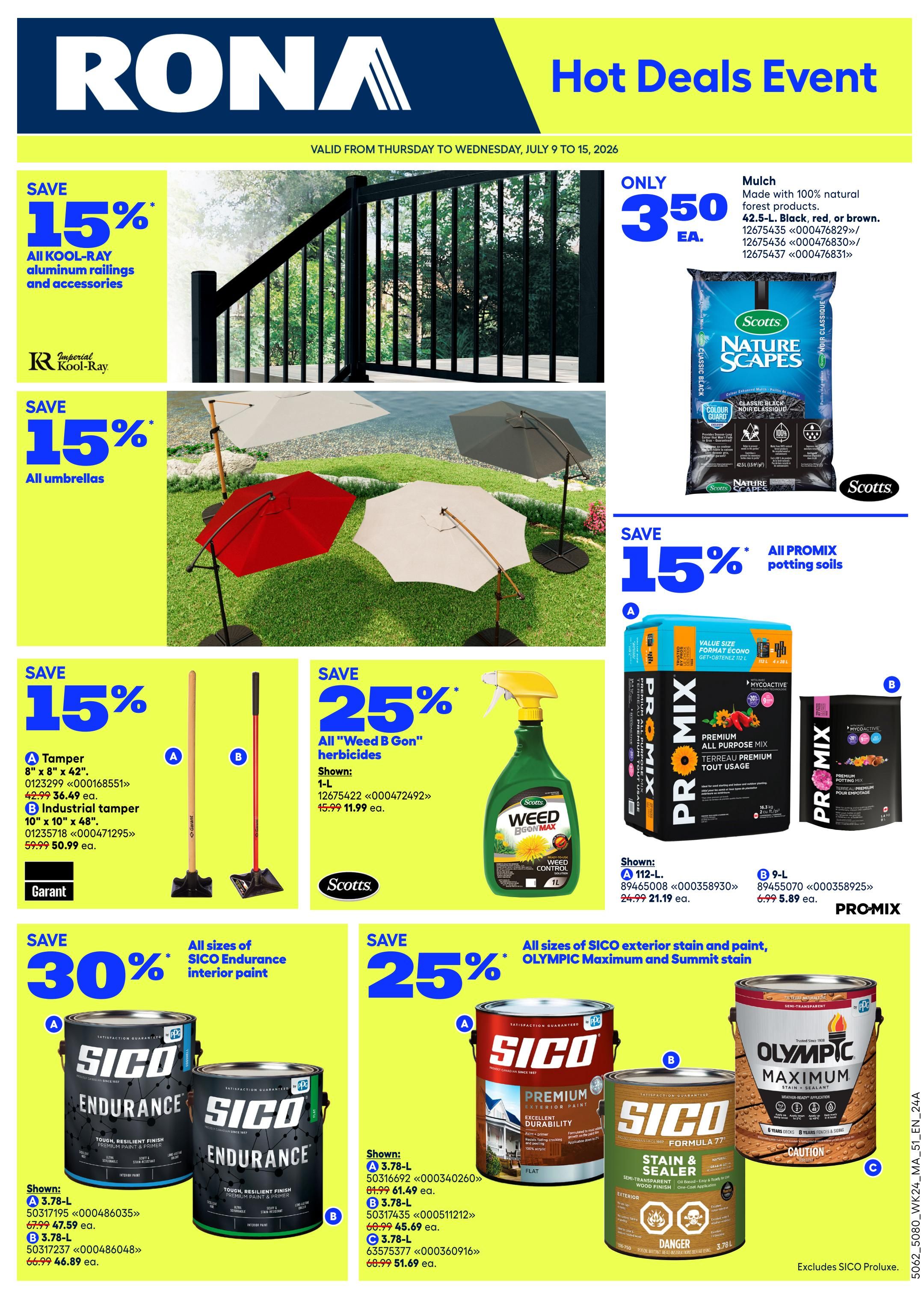 Rona & Rona+ (Atlantic) Flyer July 9 to 15
