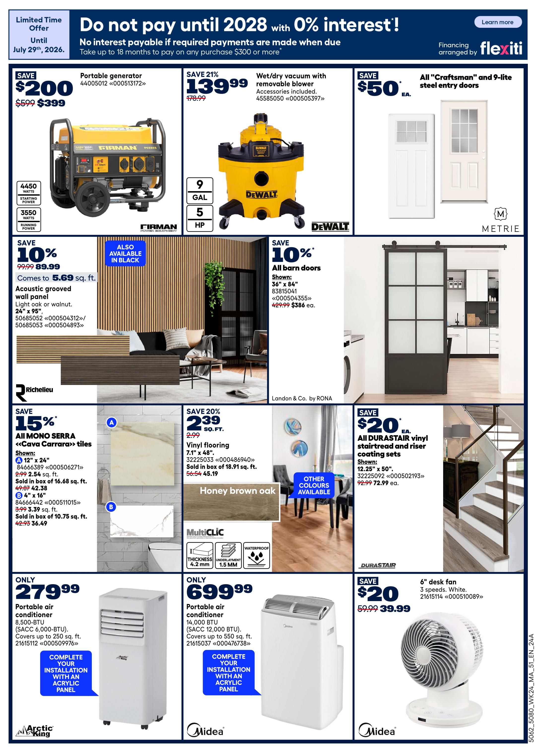 Rona & Rona+ (Atlantic) Flyer July 9 to 15