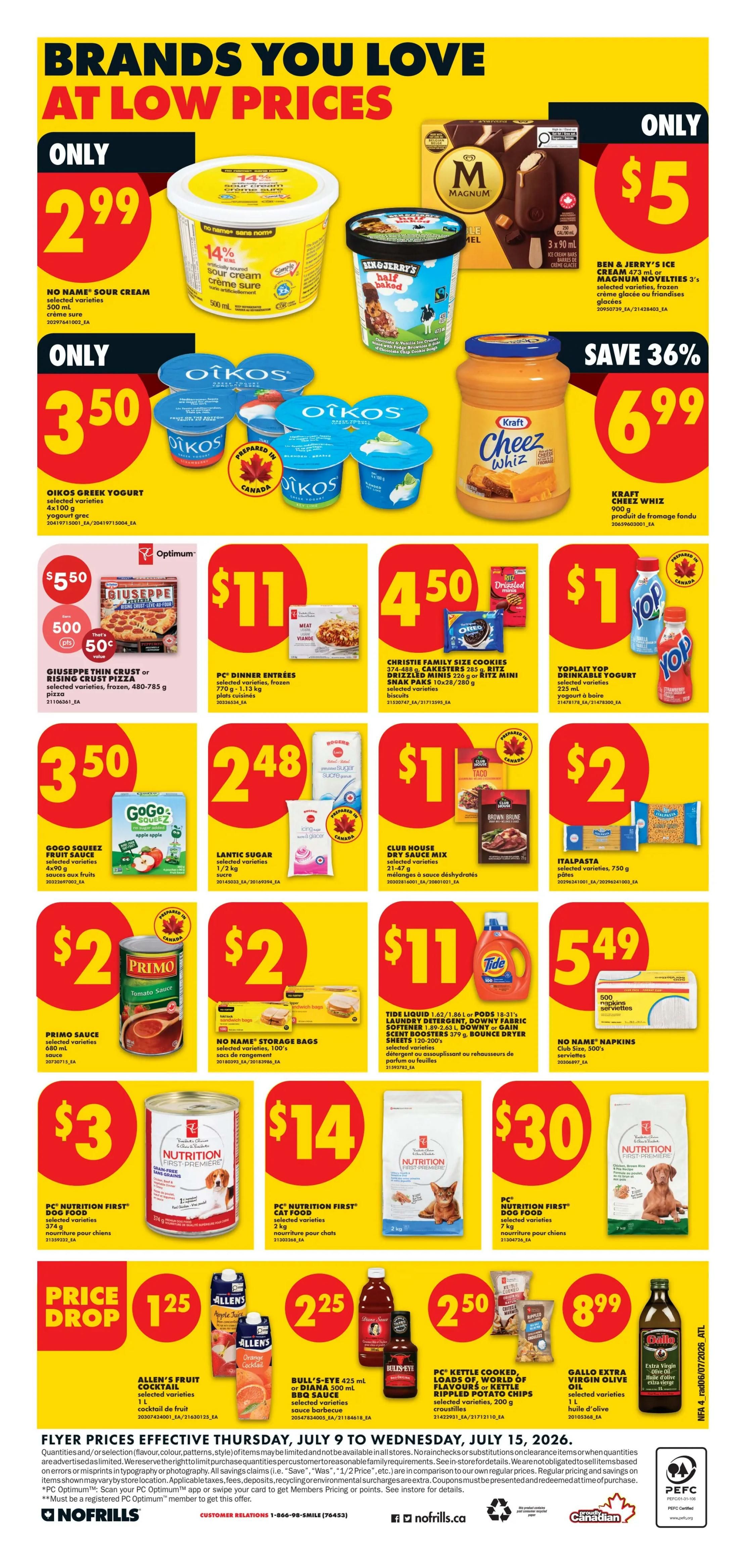 No Frills (Atlantic) Flyer July 9 to 15