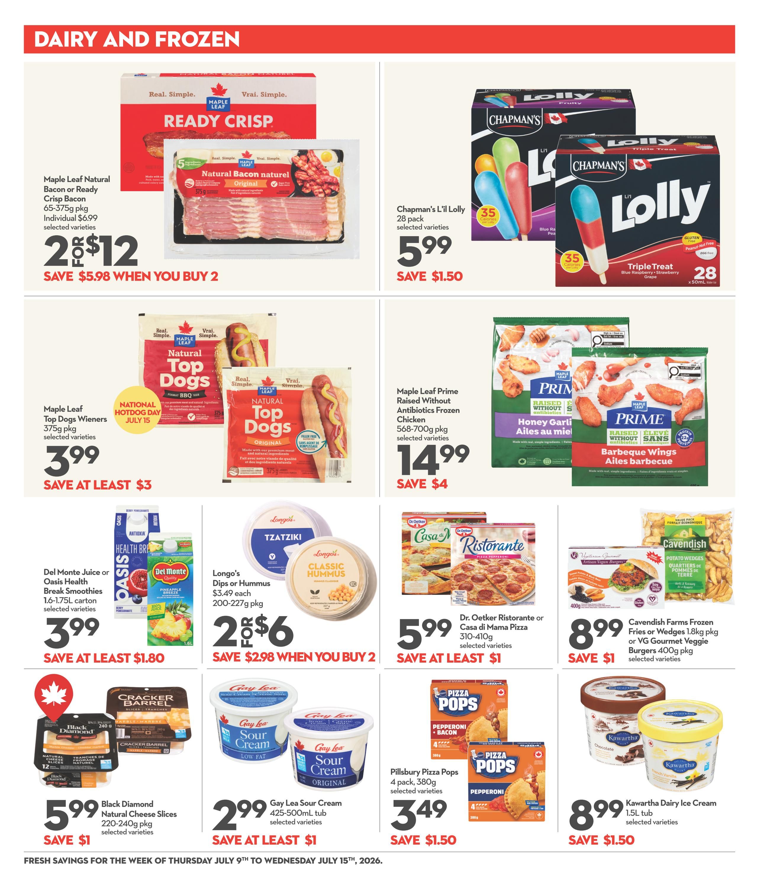 Garden Foods Flyer July 9 to 15