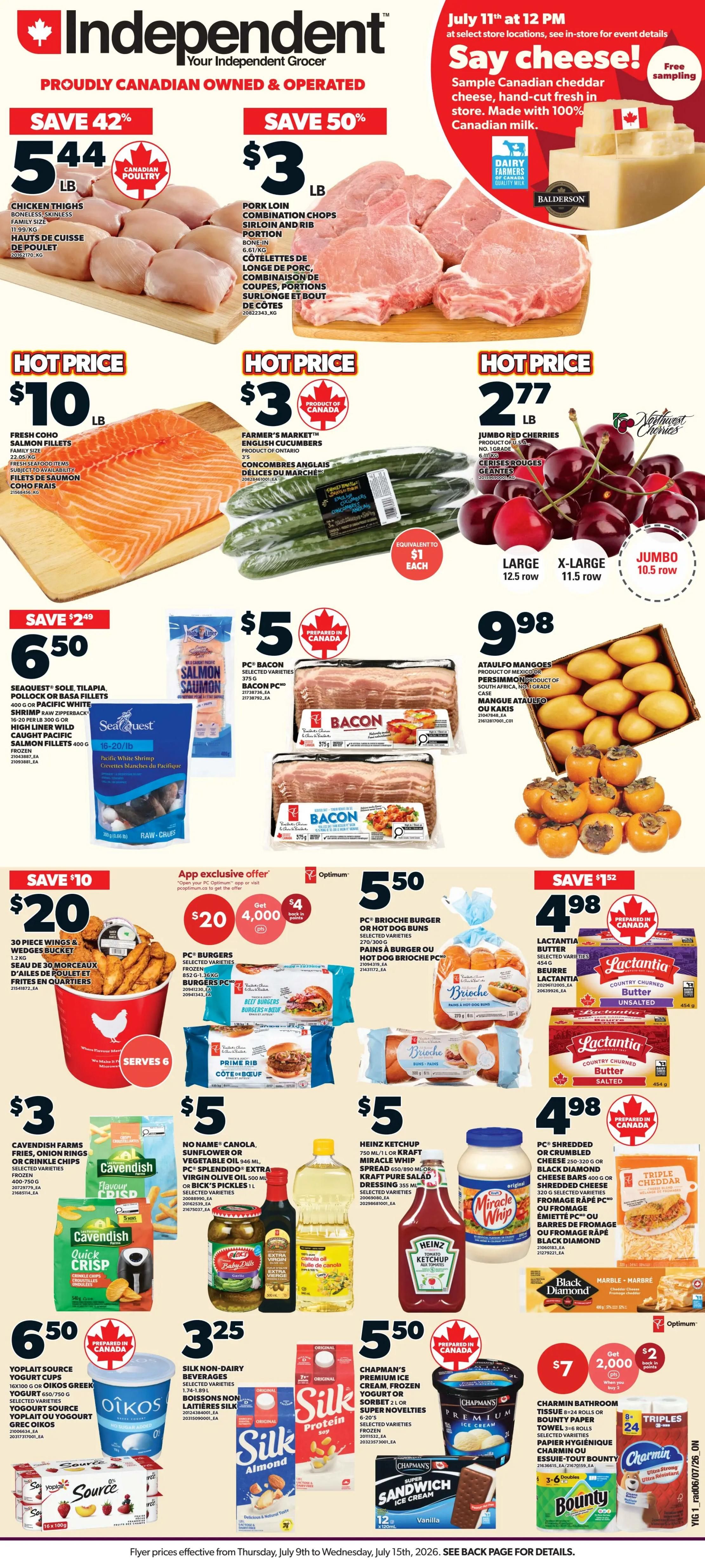 Independent Grocer (ON) Flyer July 9 to 15