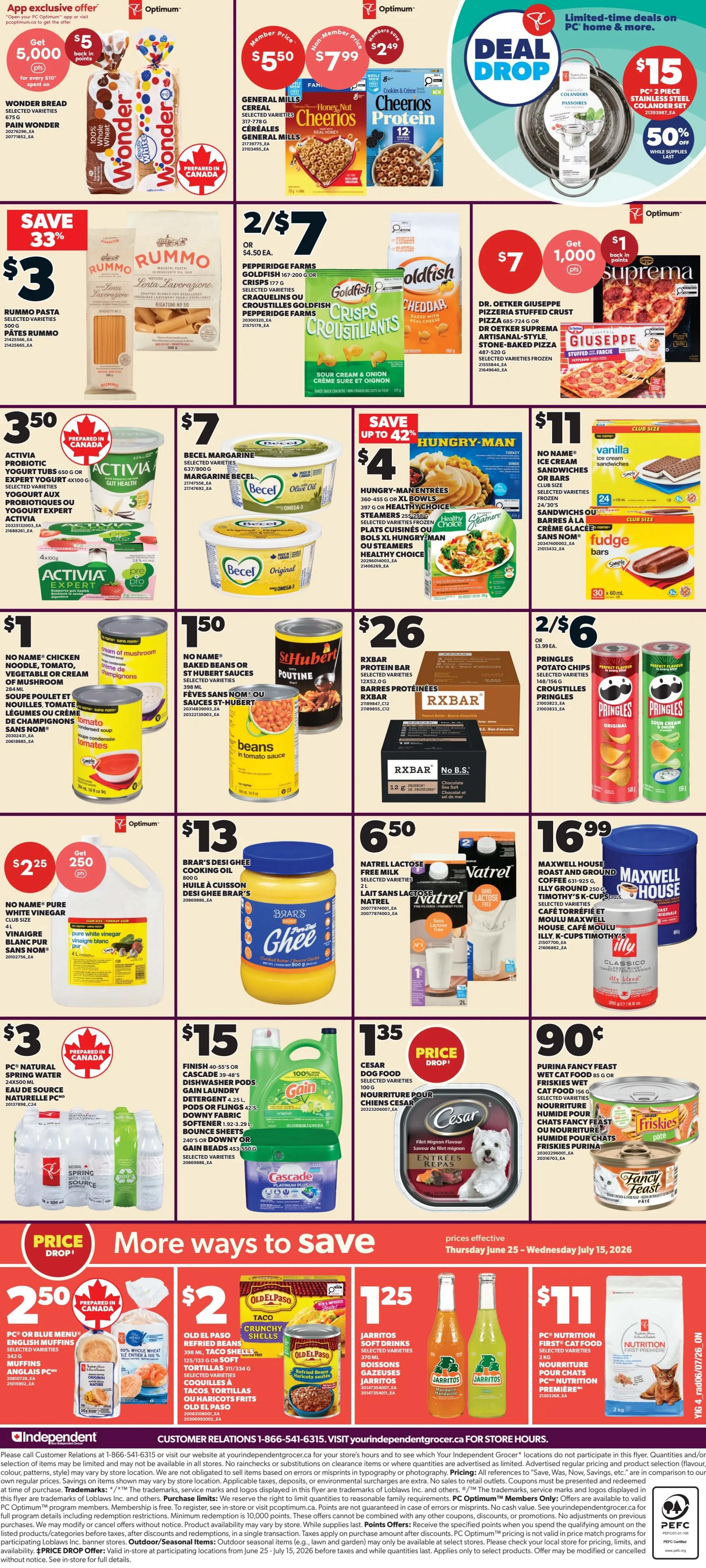 Independent Grocer (ON) Flyer July 9 to 15