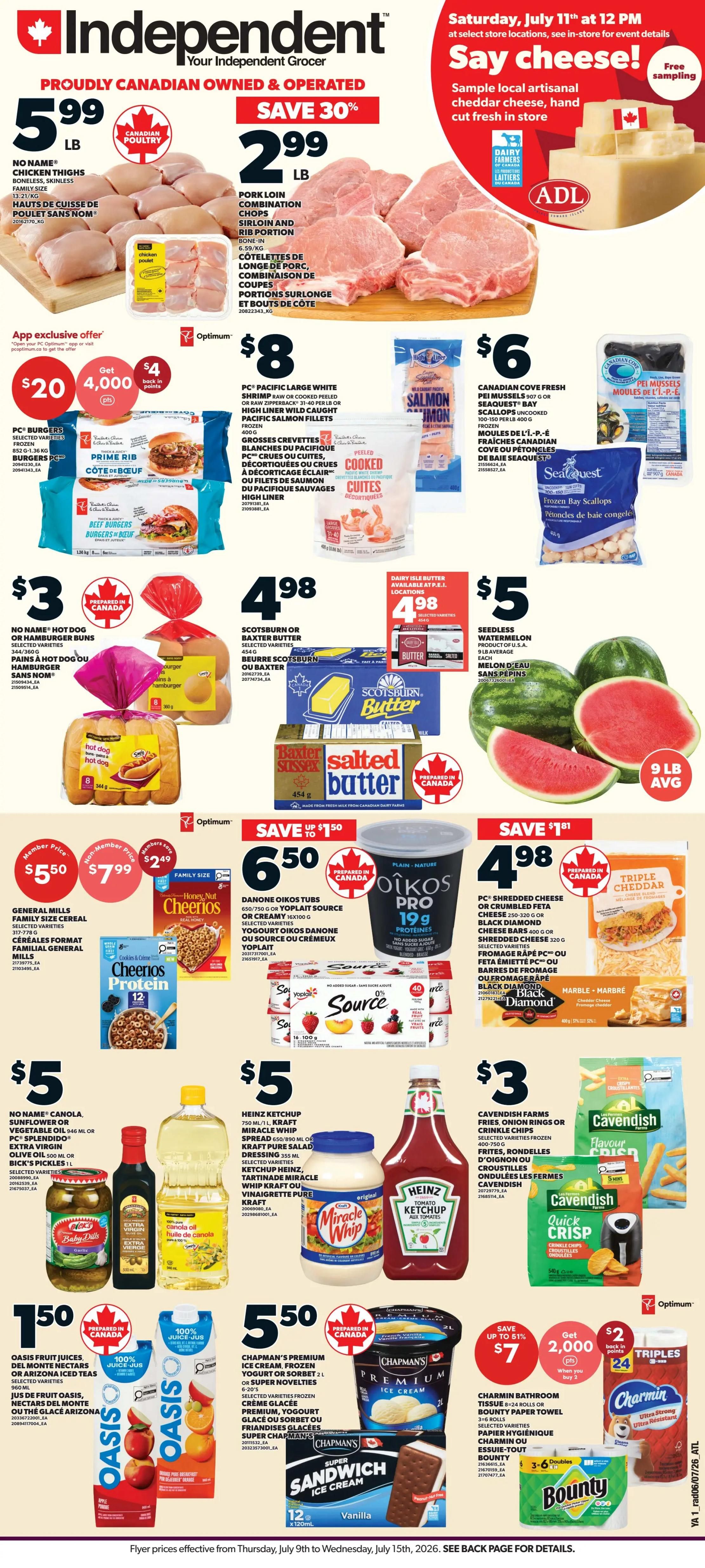 Independent Grocer (Atlantic) Flyer July 9 to 15