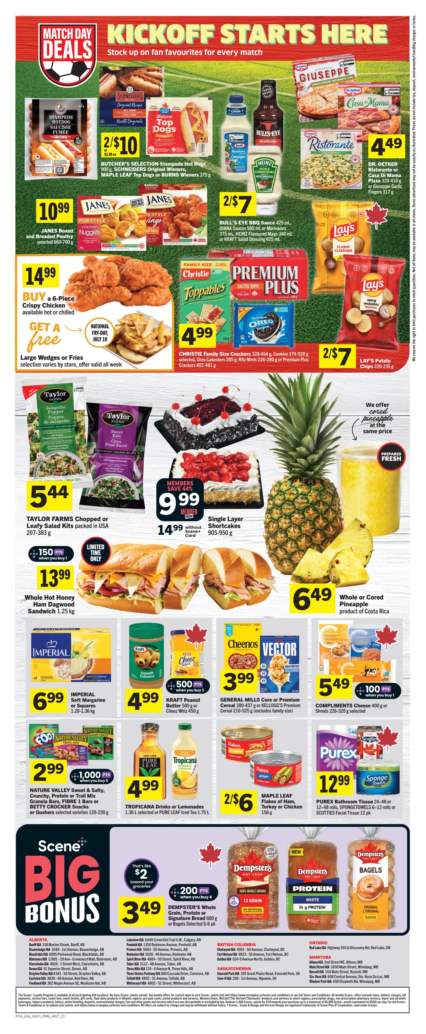 IGA (West) Flyer July 9 to 15
