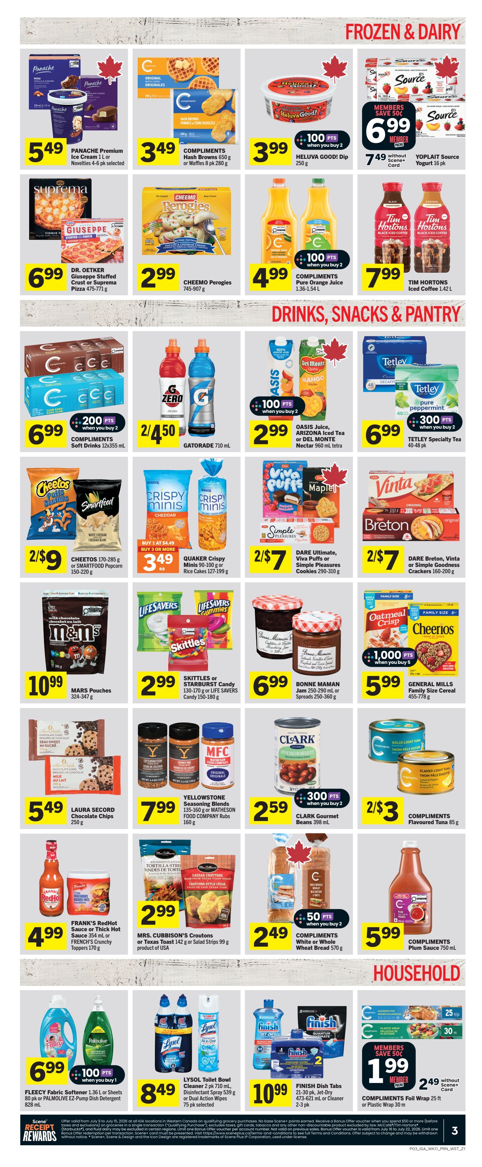 IGA (West) Flyer July 9 to 15