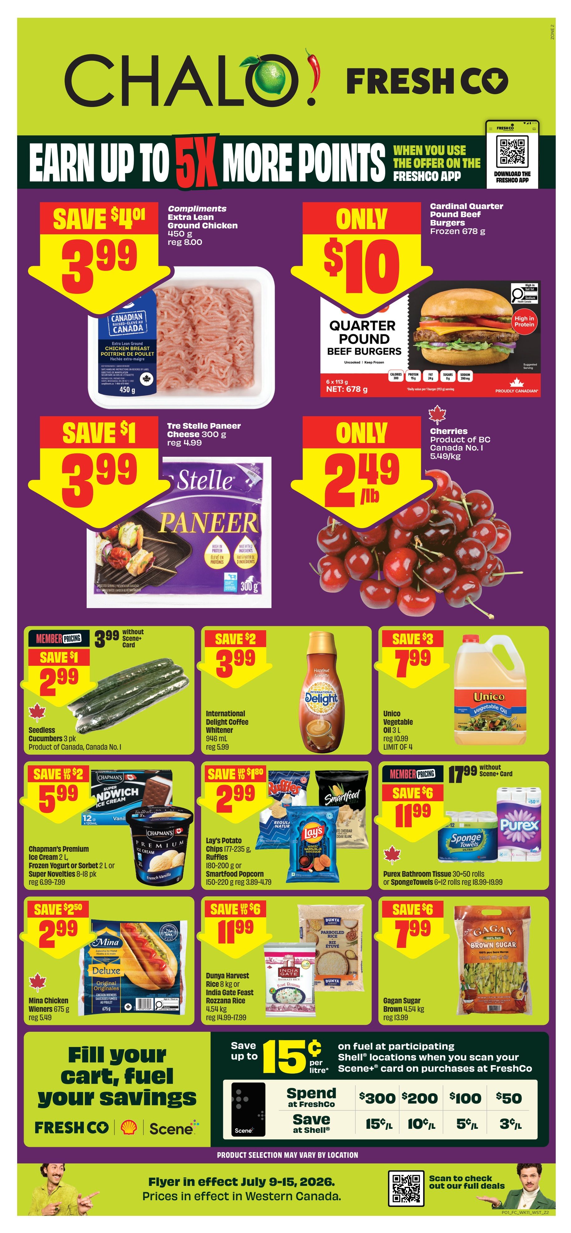 Chalo! FreshCo (West) Flyer July 9 to 15