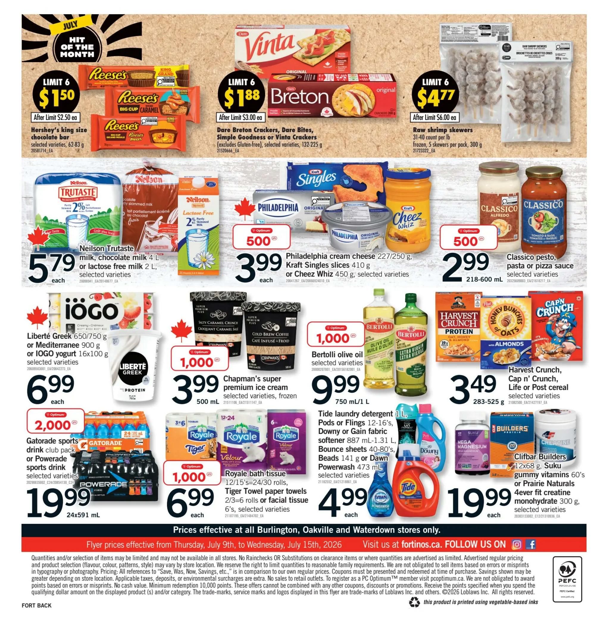 Fortinos Flyer July 9 to 15