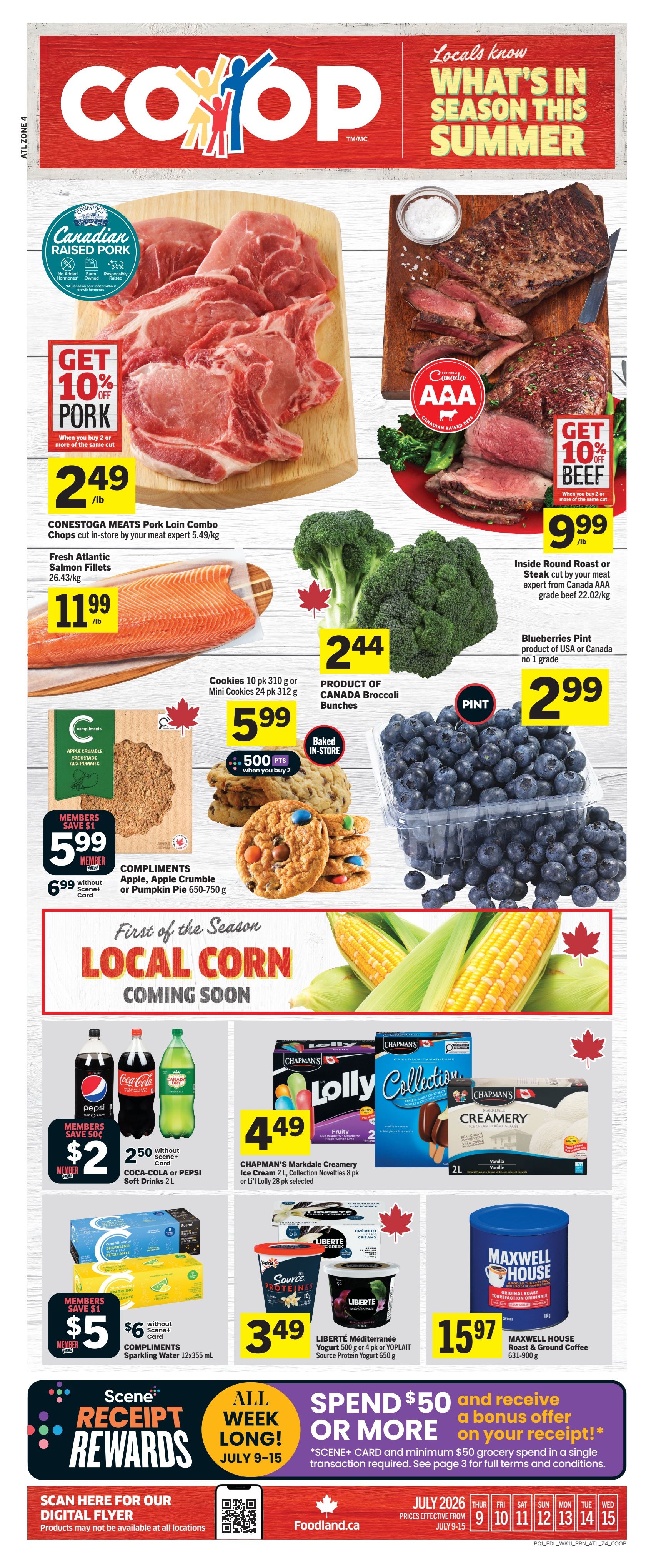 Foodland Co-op Flyer July 9 to 15