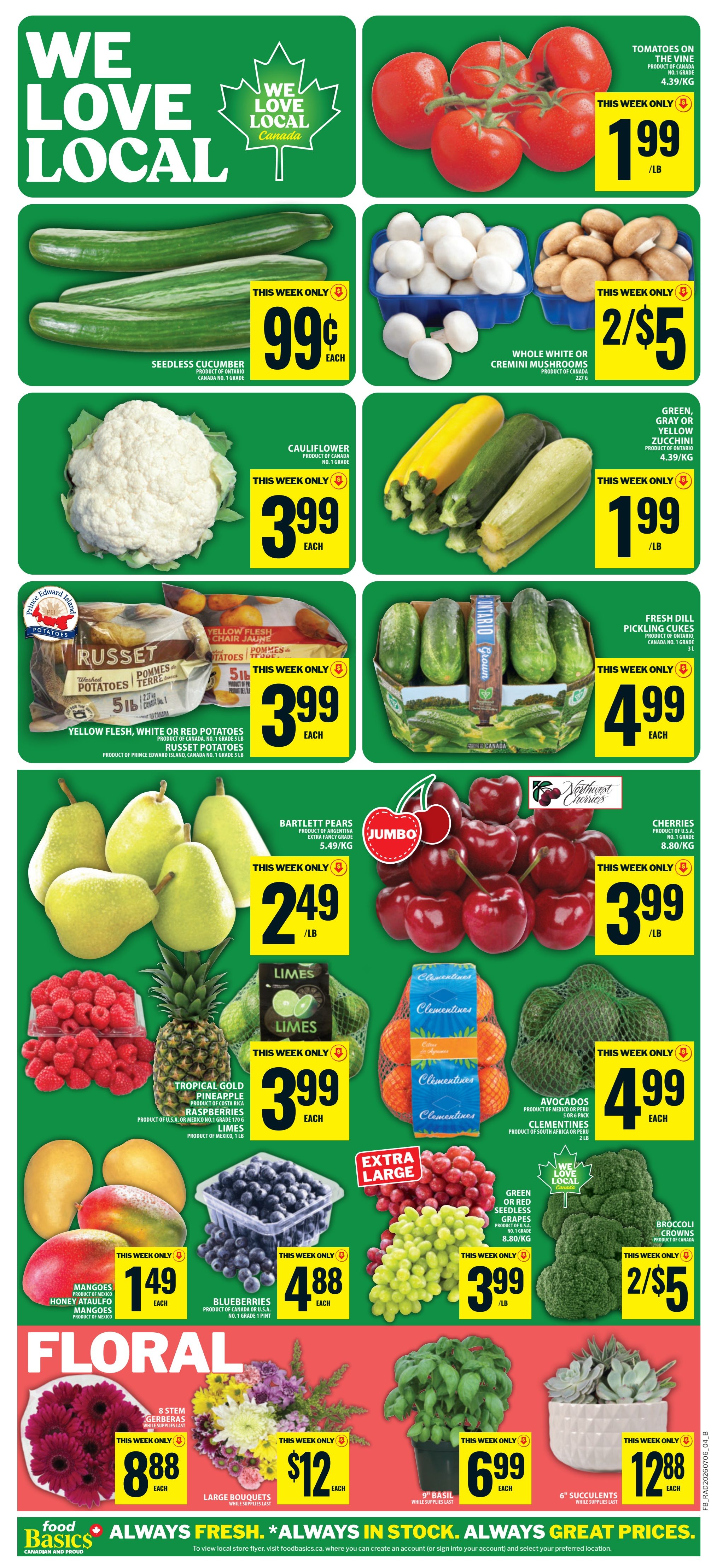 Food Basics Flyer July 9 to 15