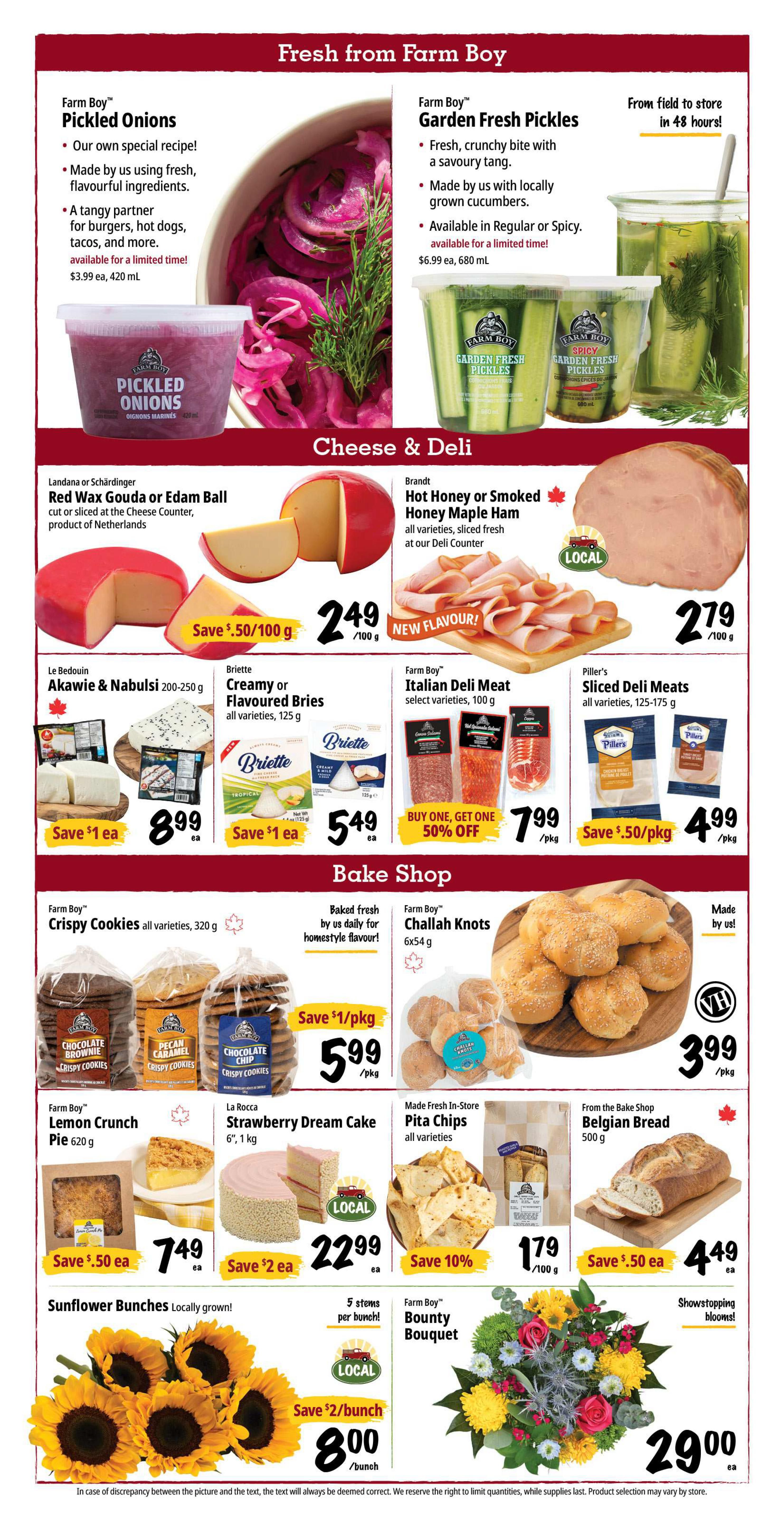 Farm Boy Flyer July 9 to 15