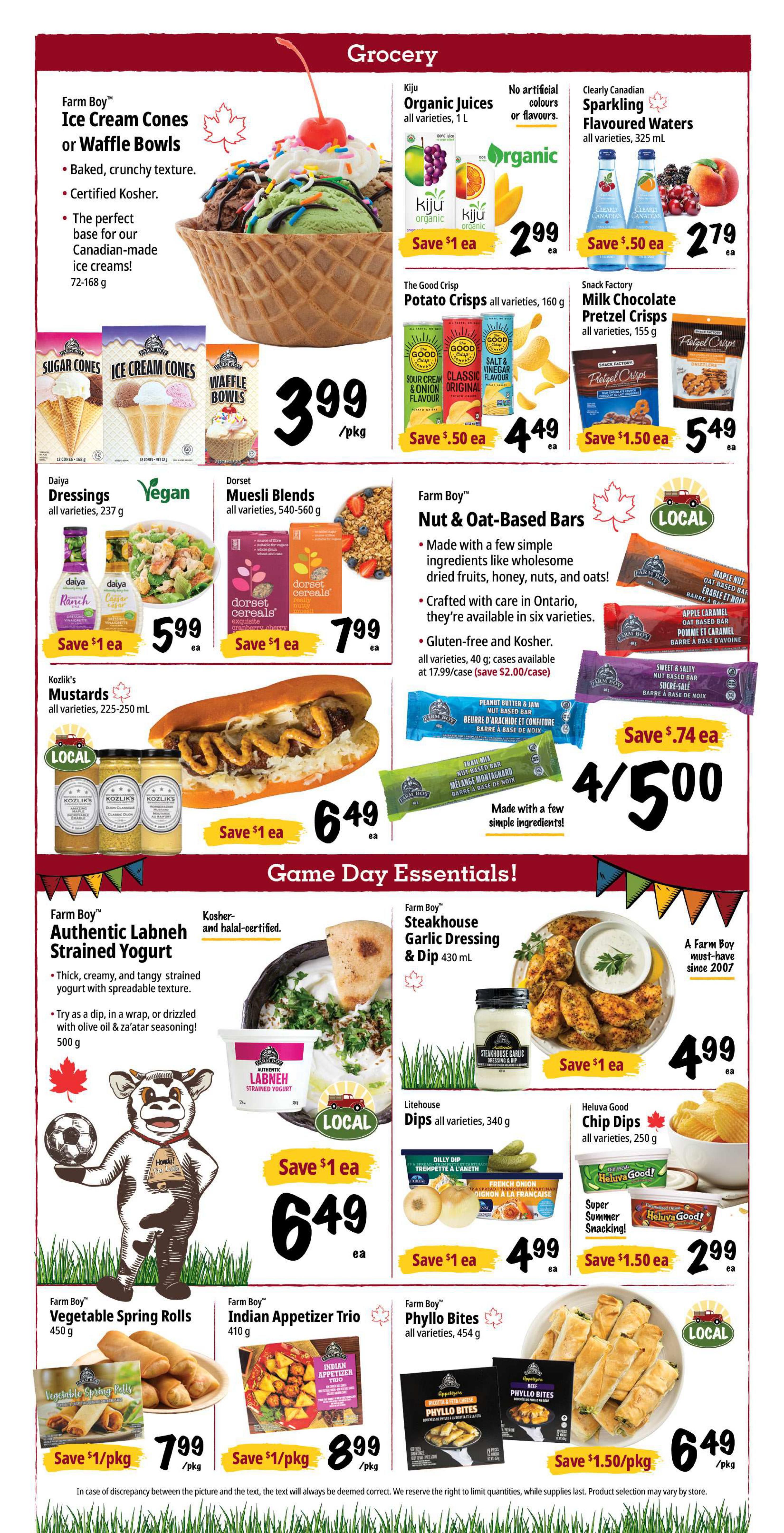 Farm Boy Flyer July 9 to 15
