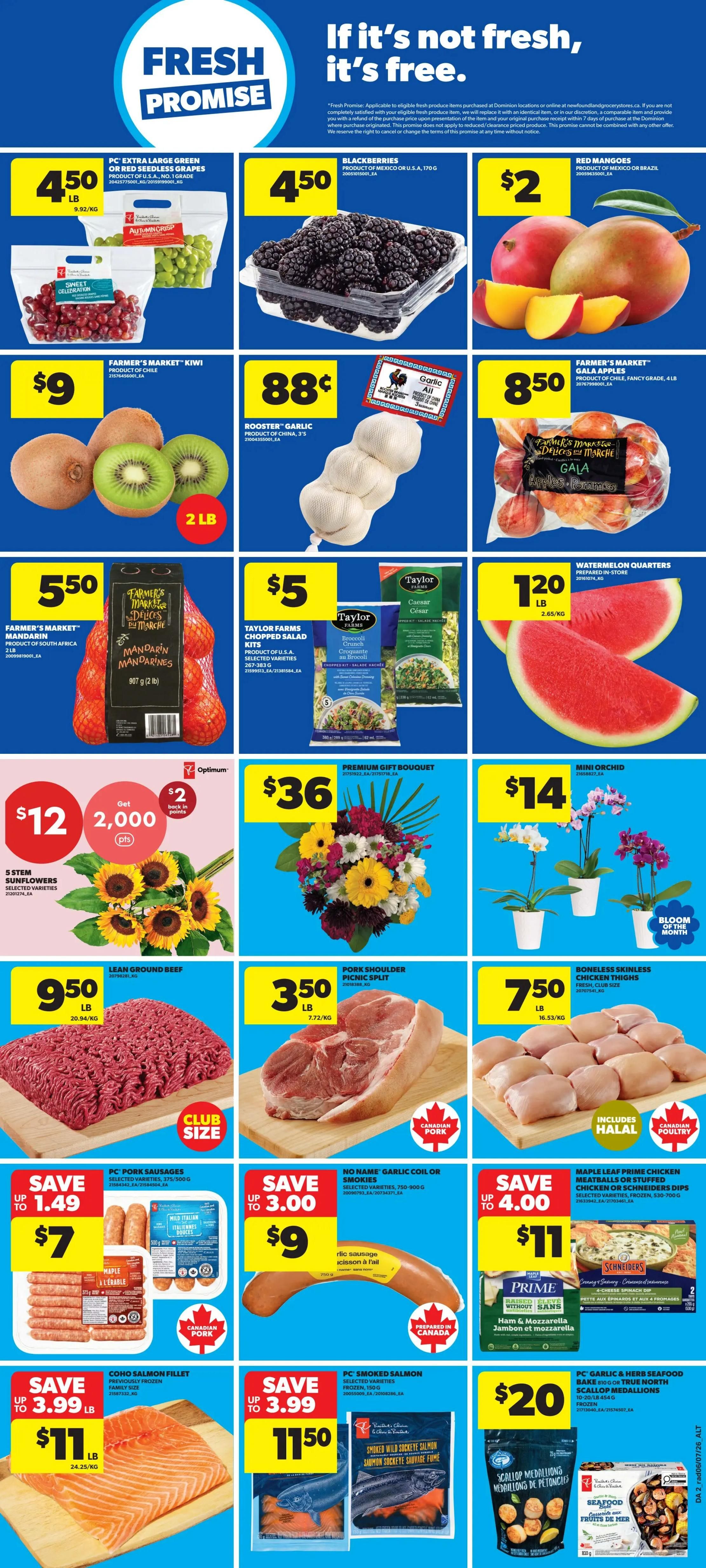 Dominion Flyer July 9 to 15 
