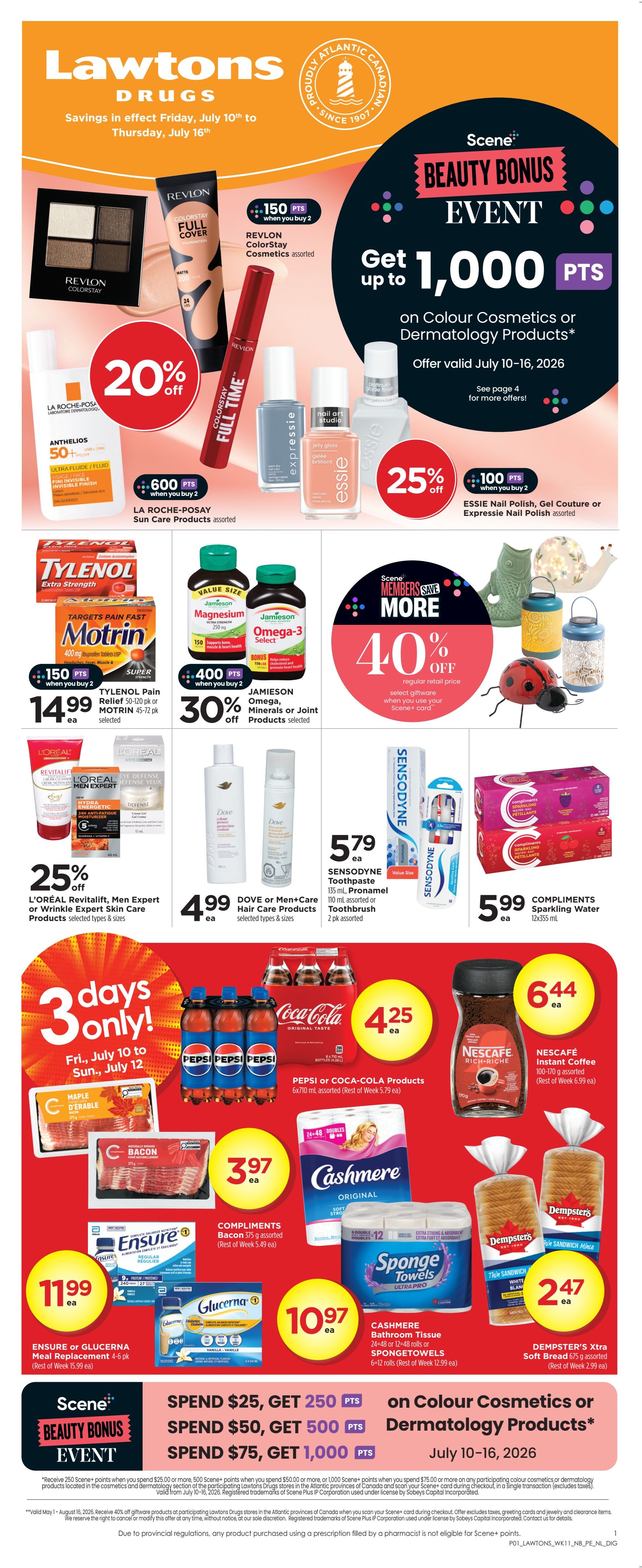 Lawtons Drugs (NB, NL, PE) Flyer July 10 to 16