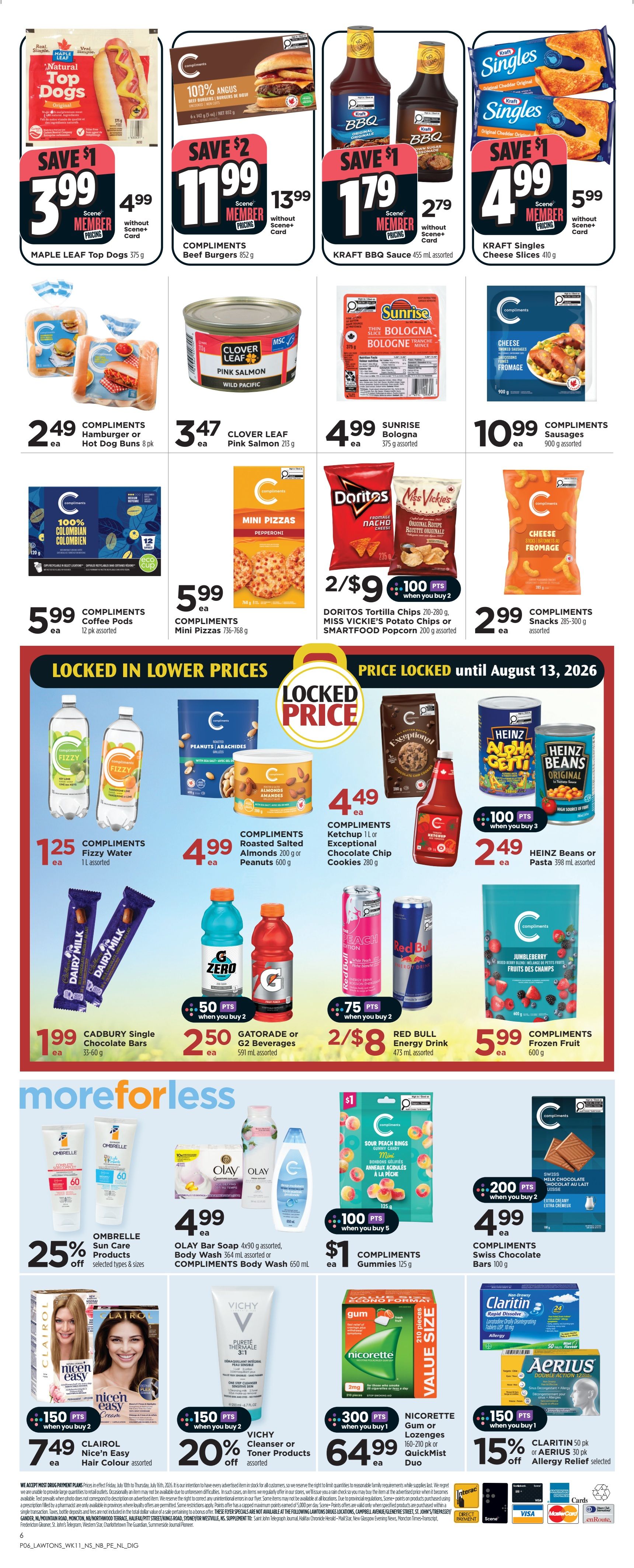Lawtons Drugs (NB, NL, PE) Flyer July 10 to 16