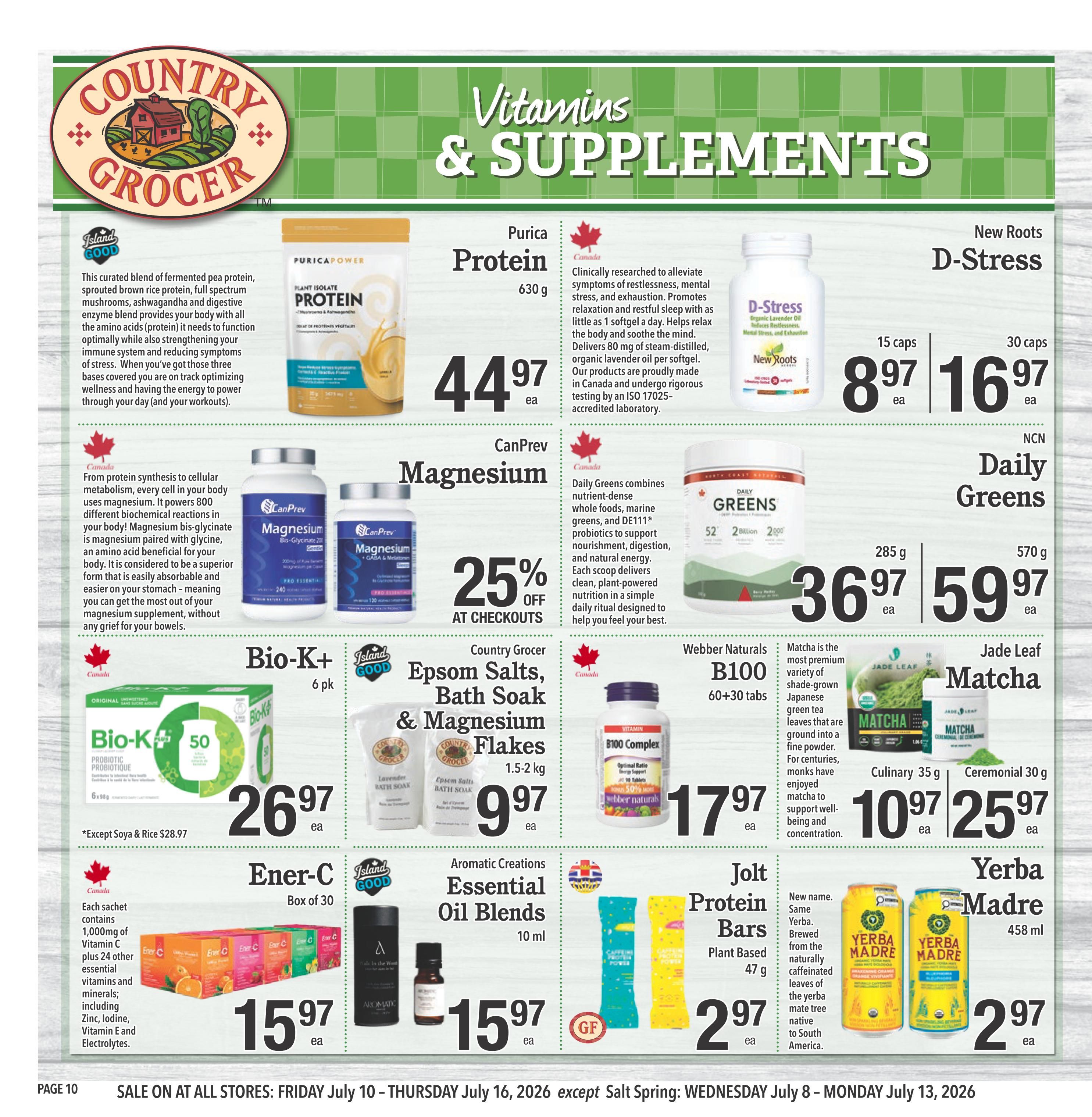 Country Grocer Flyer July 10 to 16