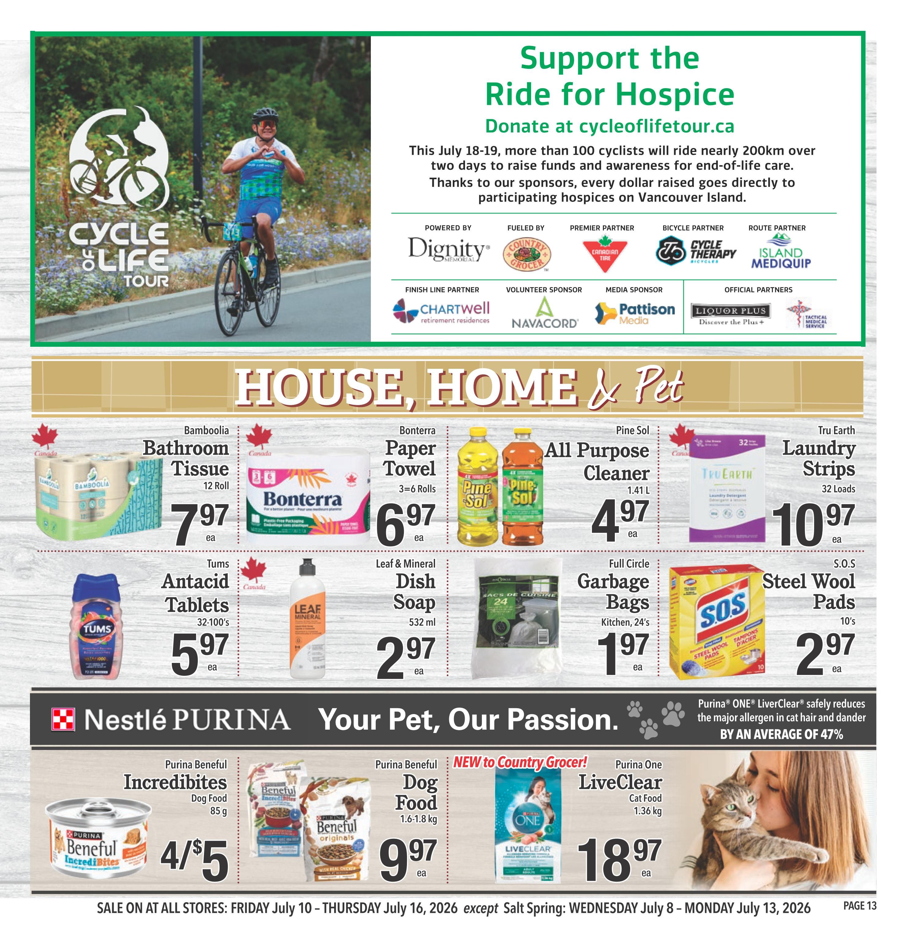 Country Grocer Flyer July 10 to 16