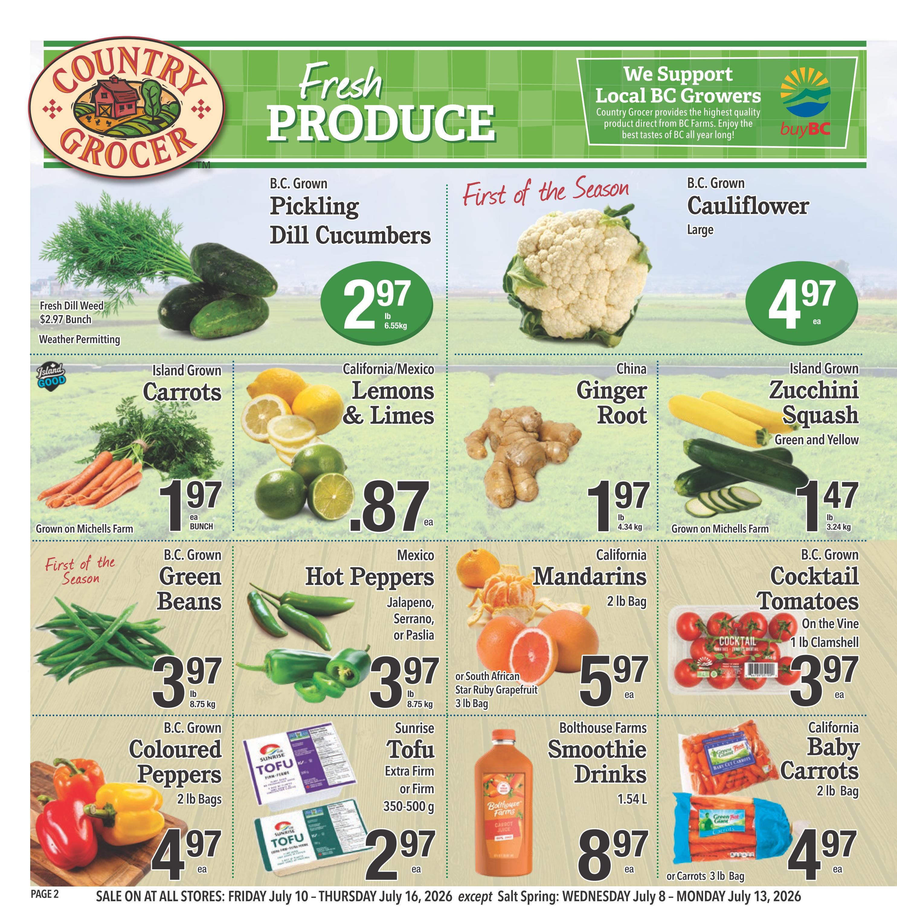 Country Grocer Flyer July 10 to 16