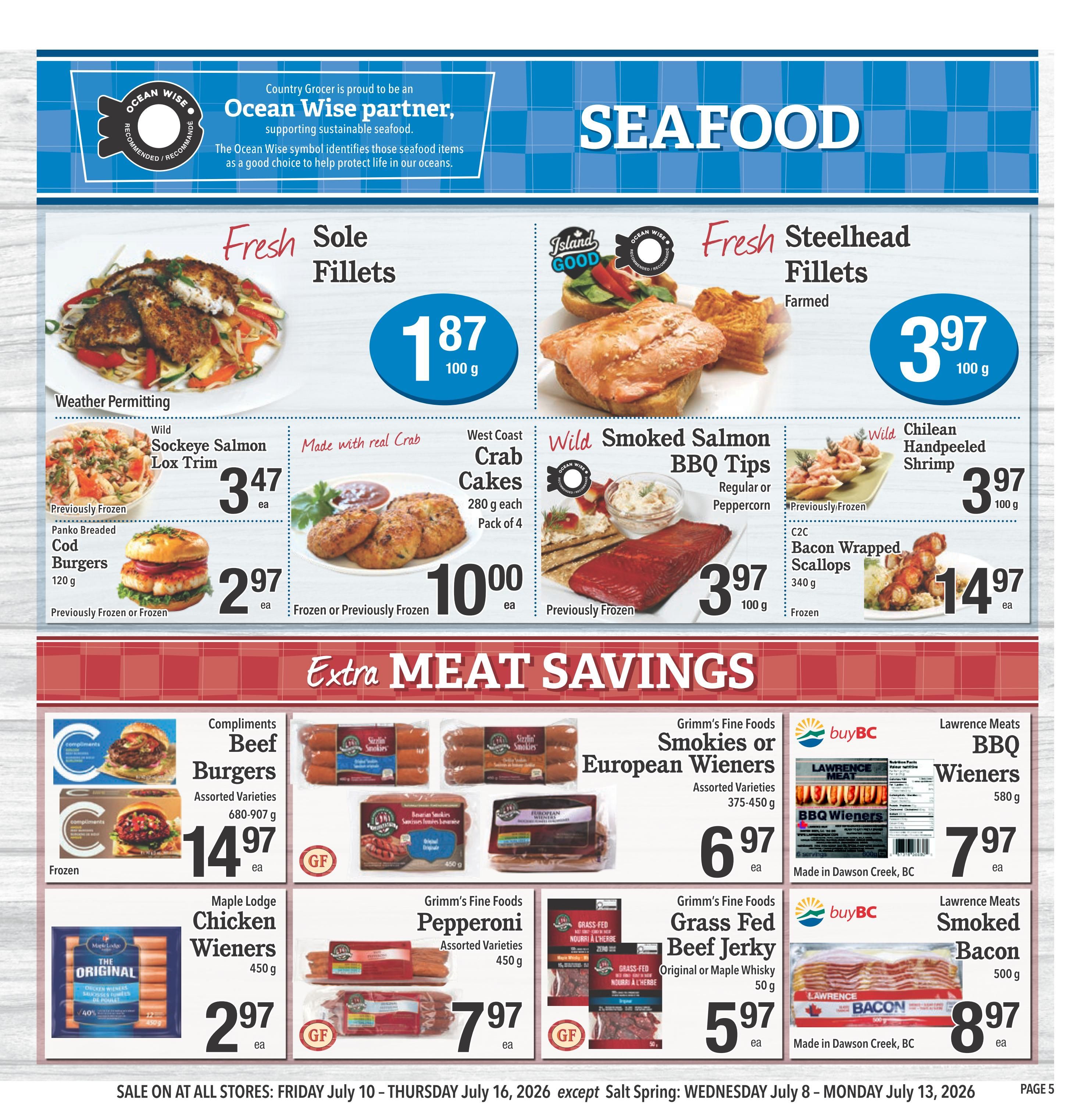 Country Grocer Flyer July 10 to 16
