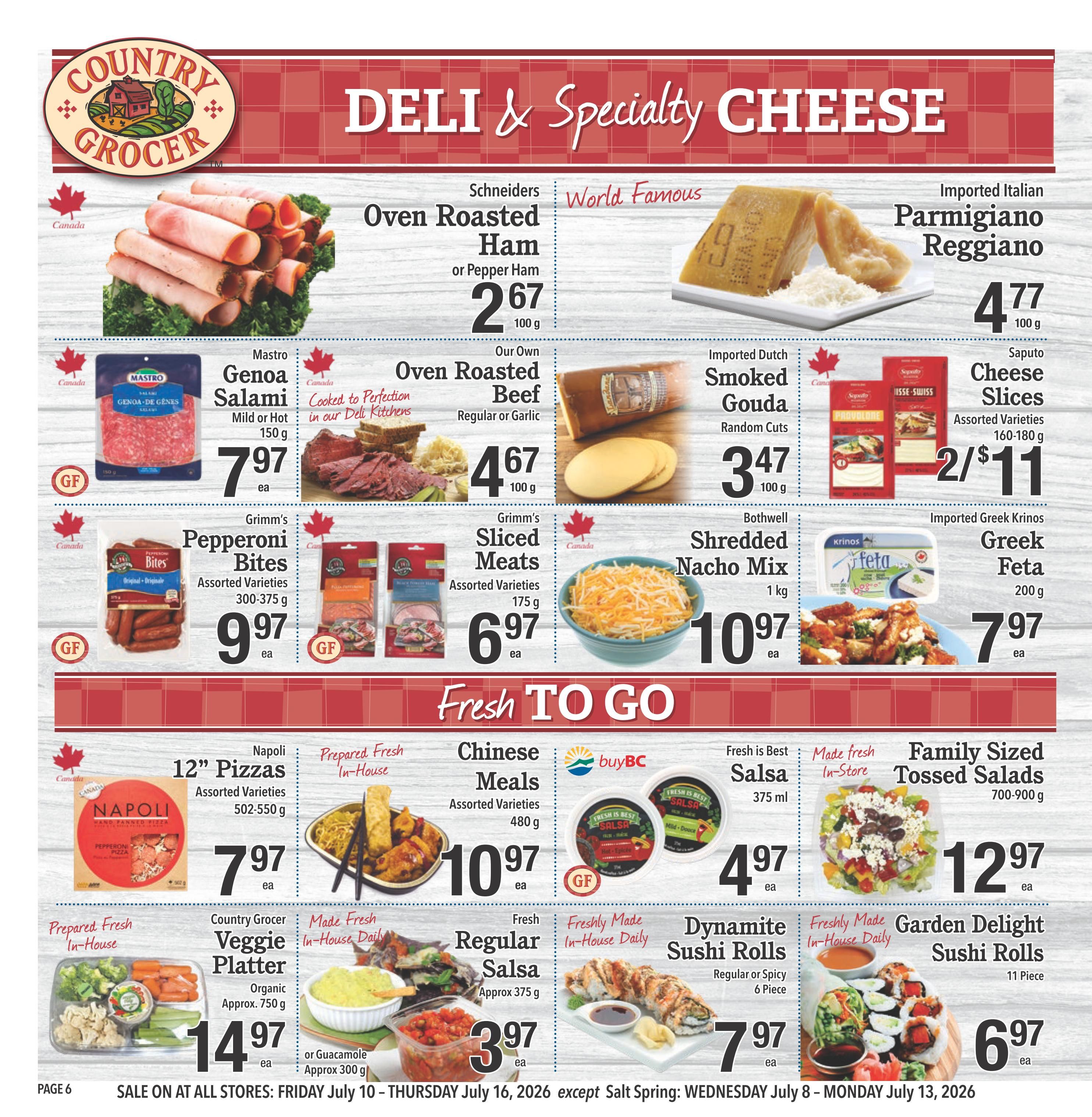 Country Grocer Flyer July 10 to 16