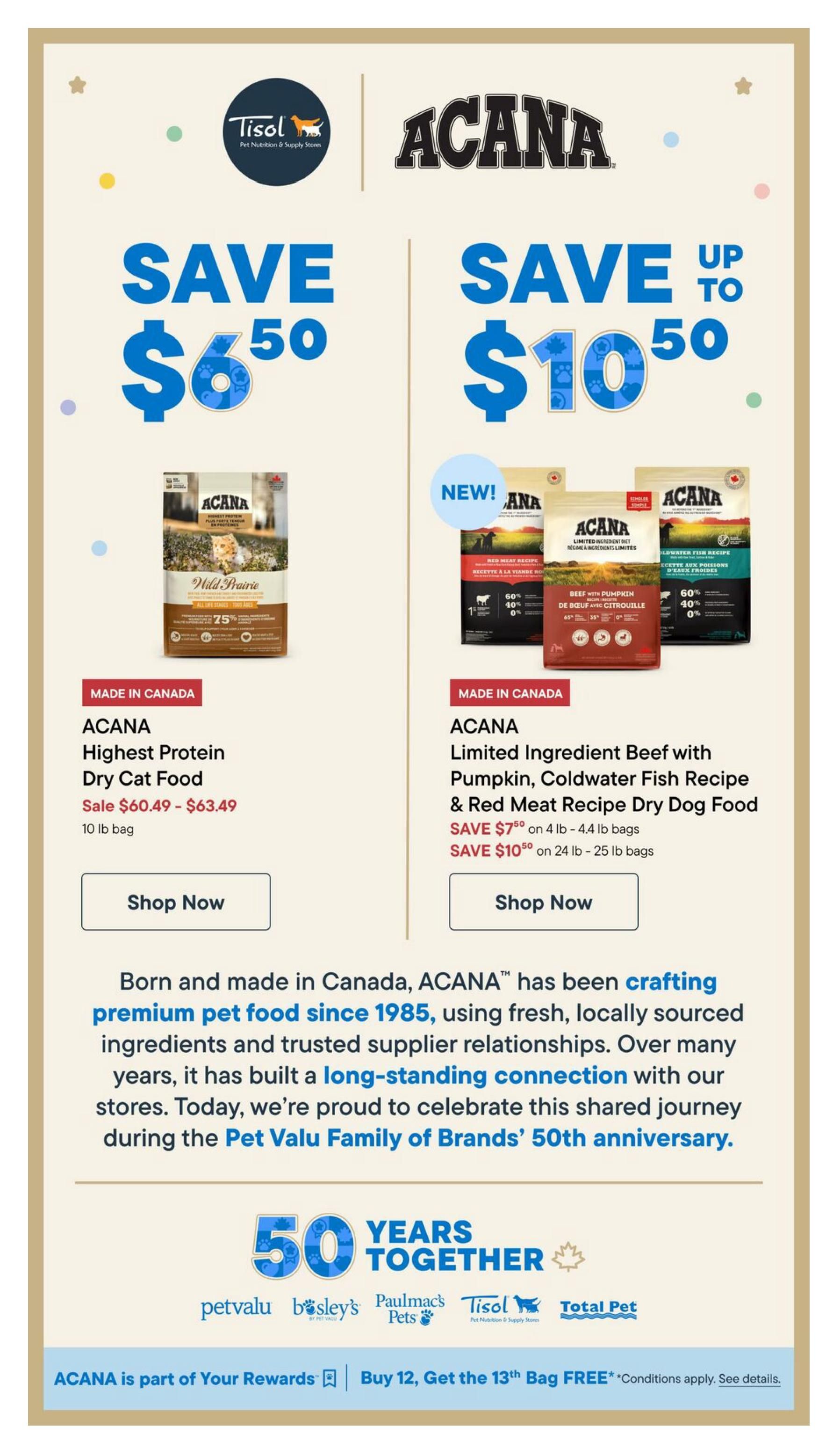 Tisol Pet Nutrition & Supply Stores Flyer July 9 to 22