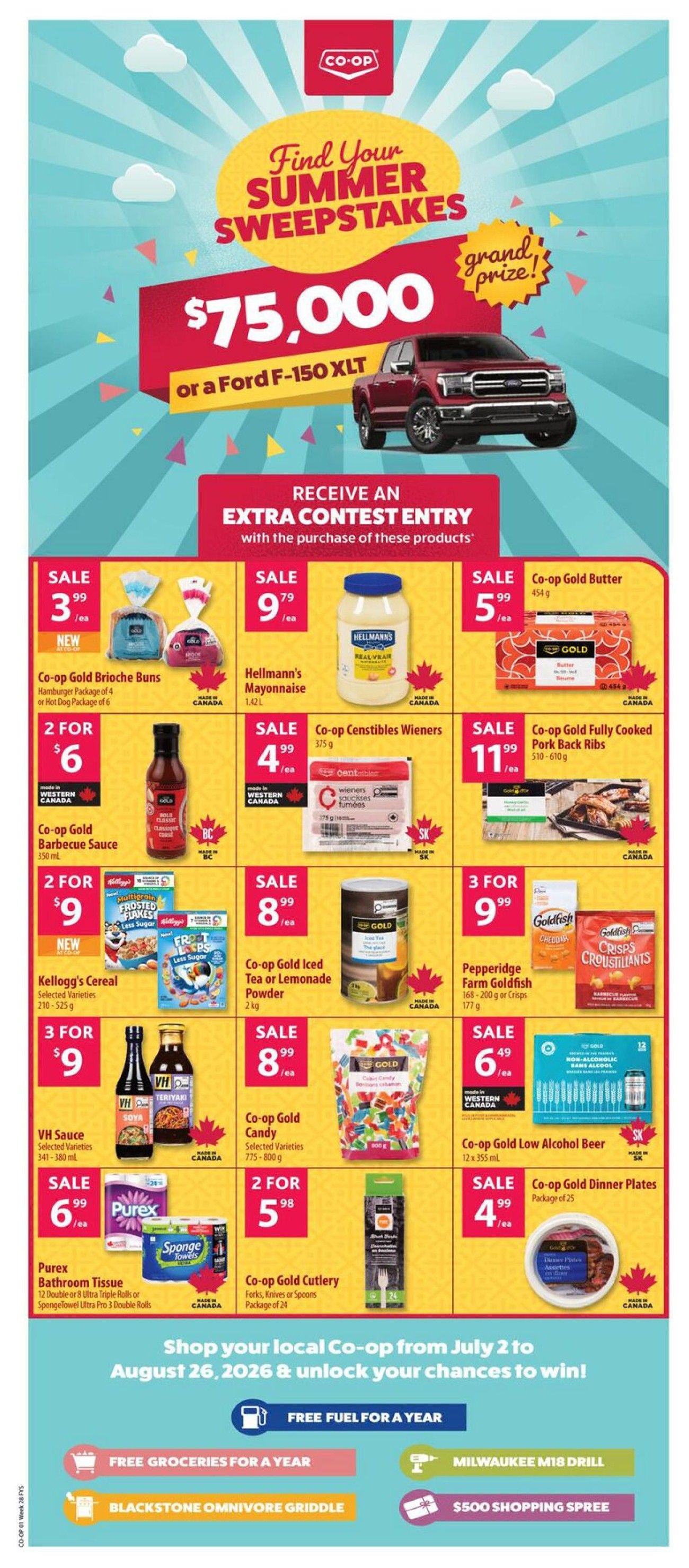 Co-op (West) Food Store Flyer July 9 to 15