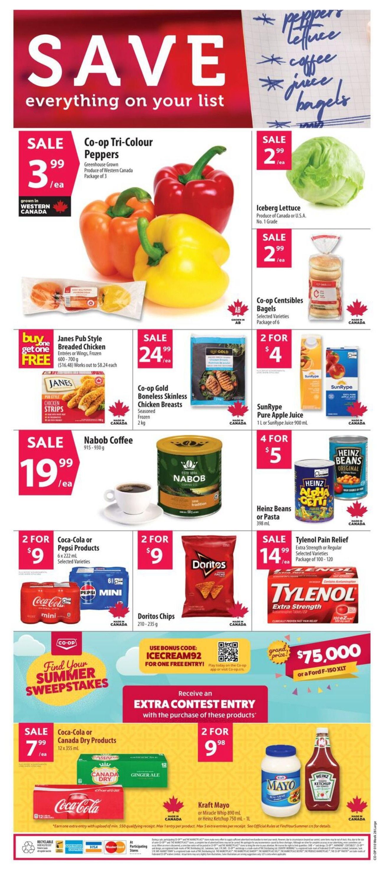 Co-op (West) Food Store Flyer July 9 to 15