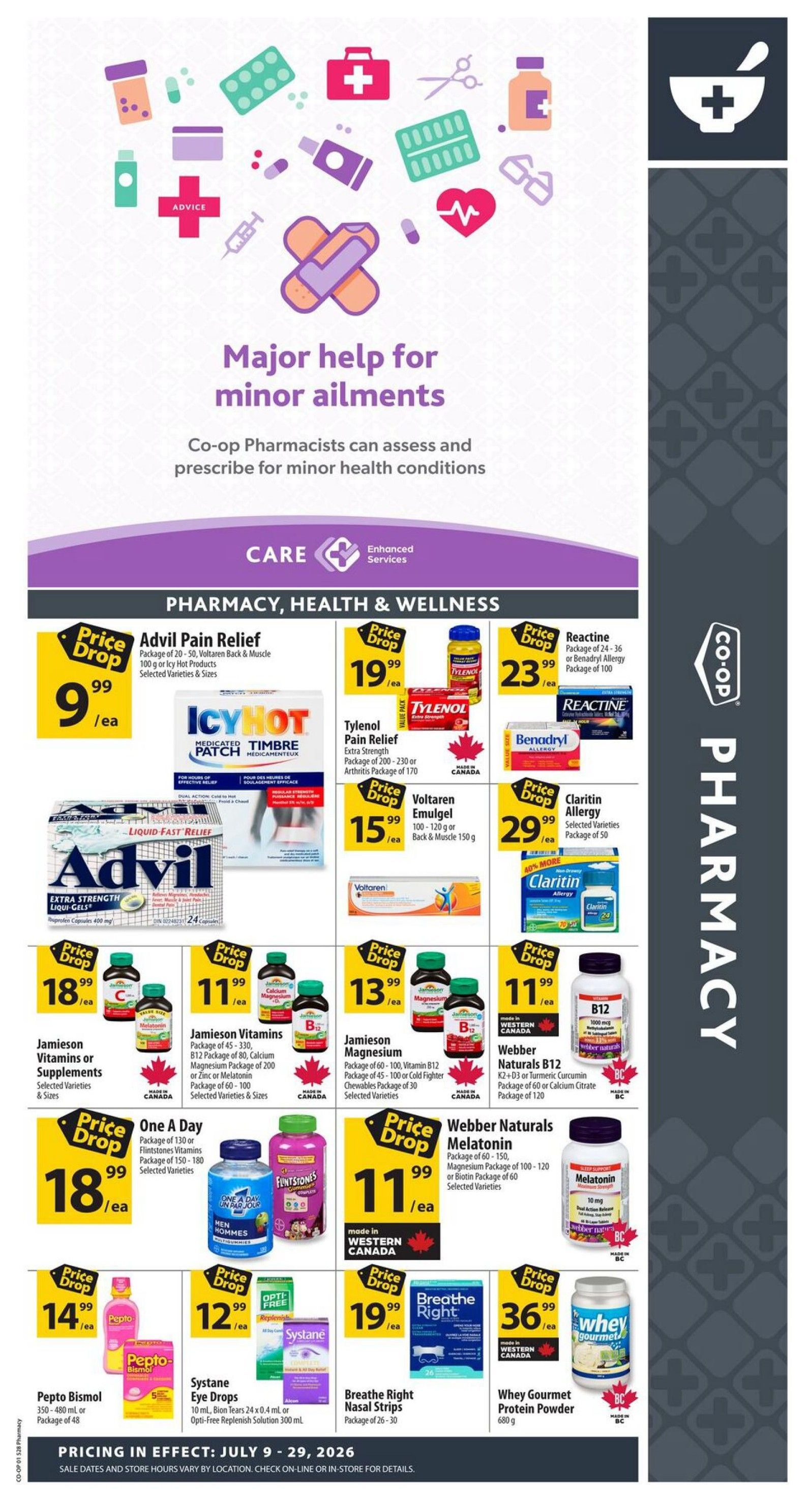 Co-op (West) Pharmacy Flyer July 9 to 29