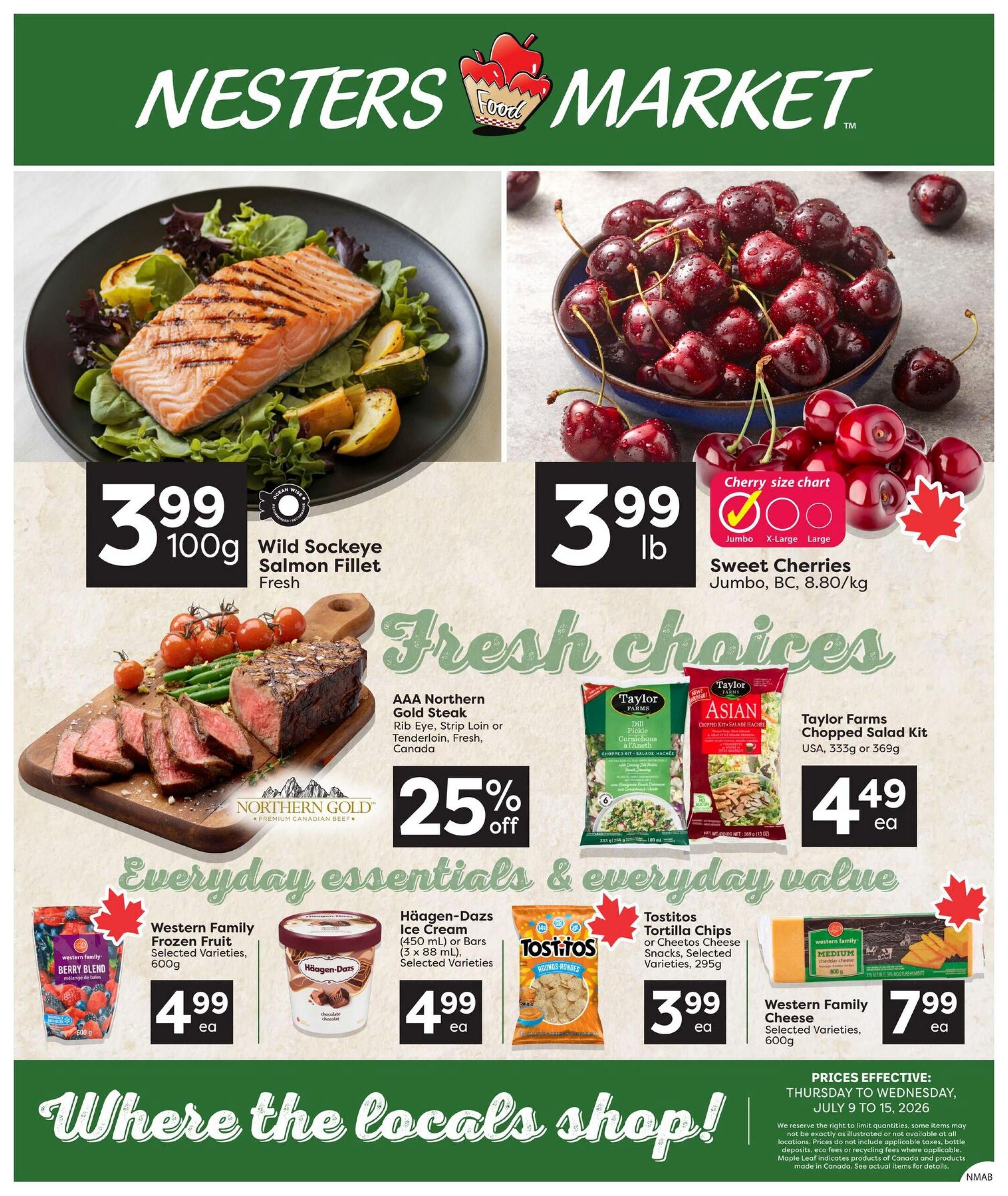 Nesters Market Flyer July 9 to 15