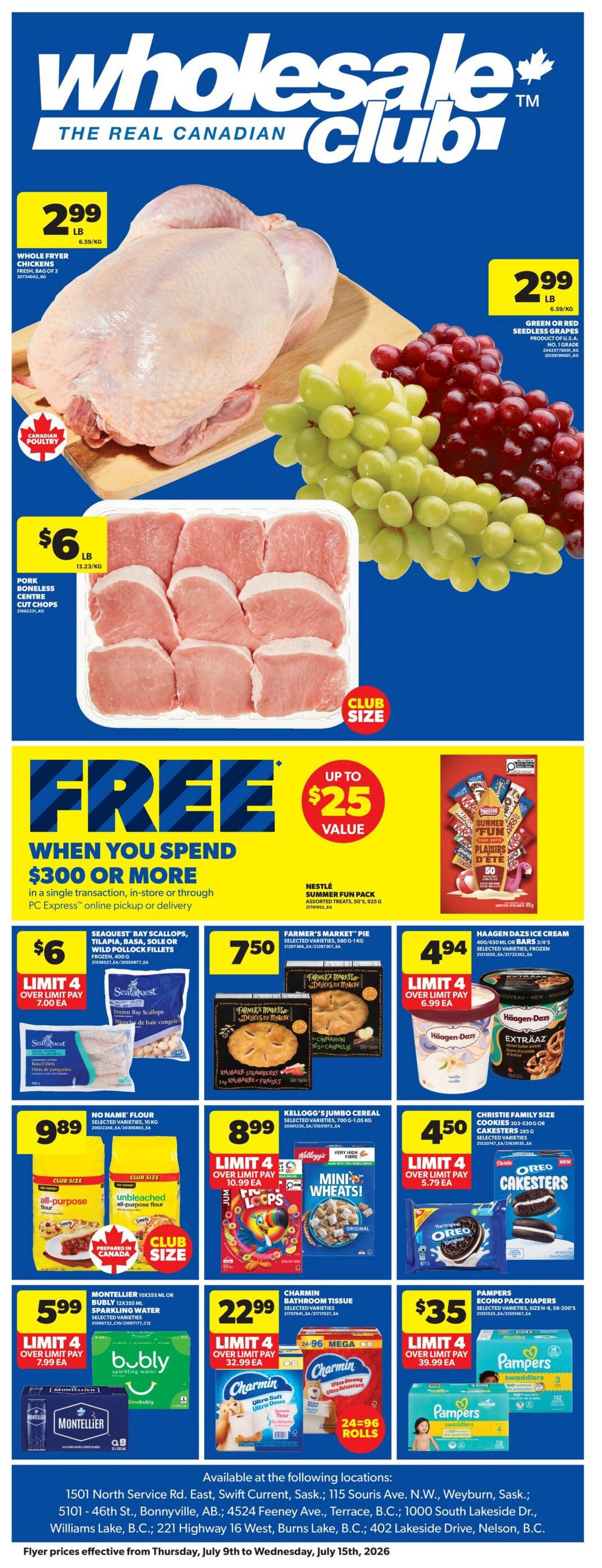 Real Canadian Wholesale Club Flyer July 9 to 15