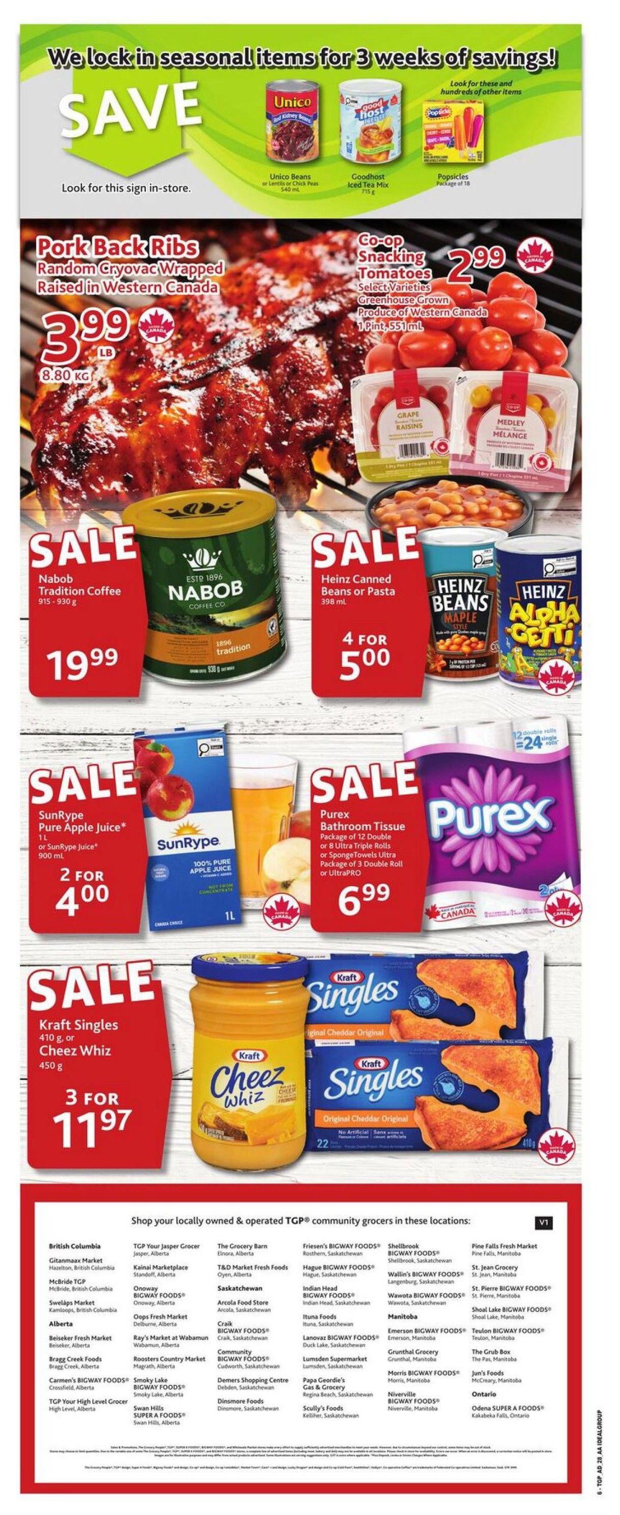 TGP The Grocery People Flyer July 9 to 15