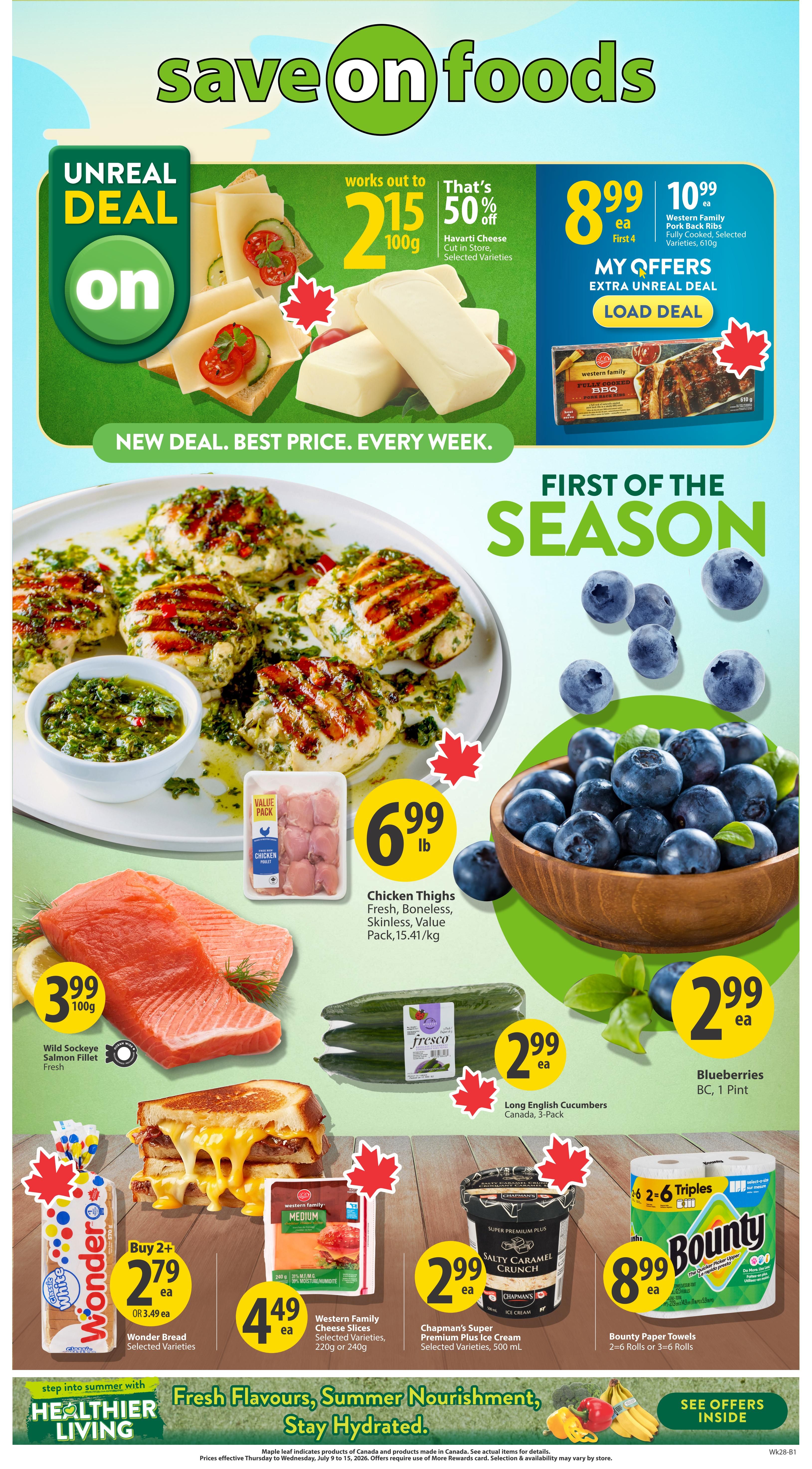 Save On Foods (AB) Flyer July 9 to 15
