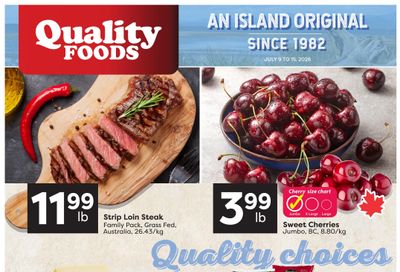 Quality Foods Flyer July 9 to 15