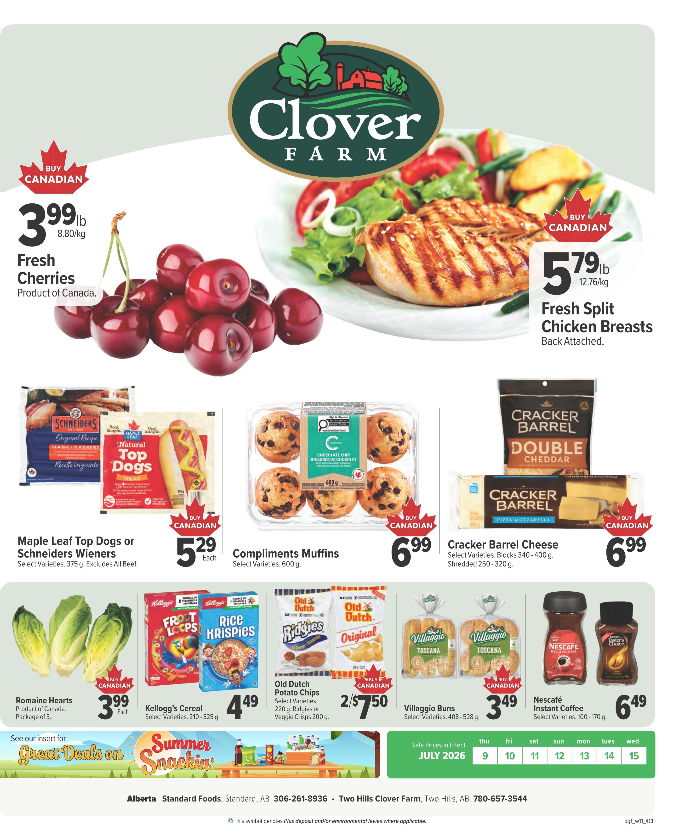 Clover Farm (AB) Flyer July 9 to 15