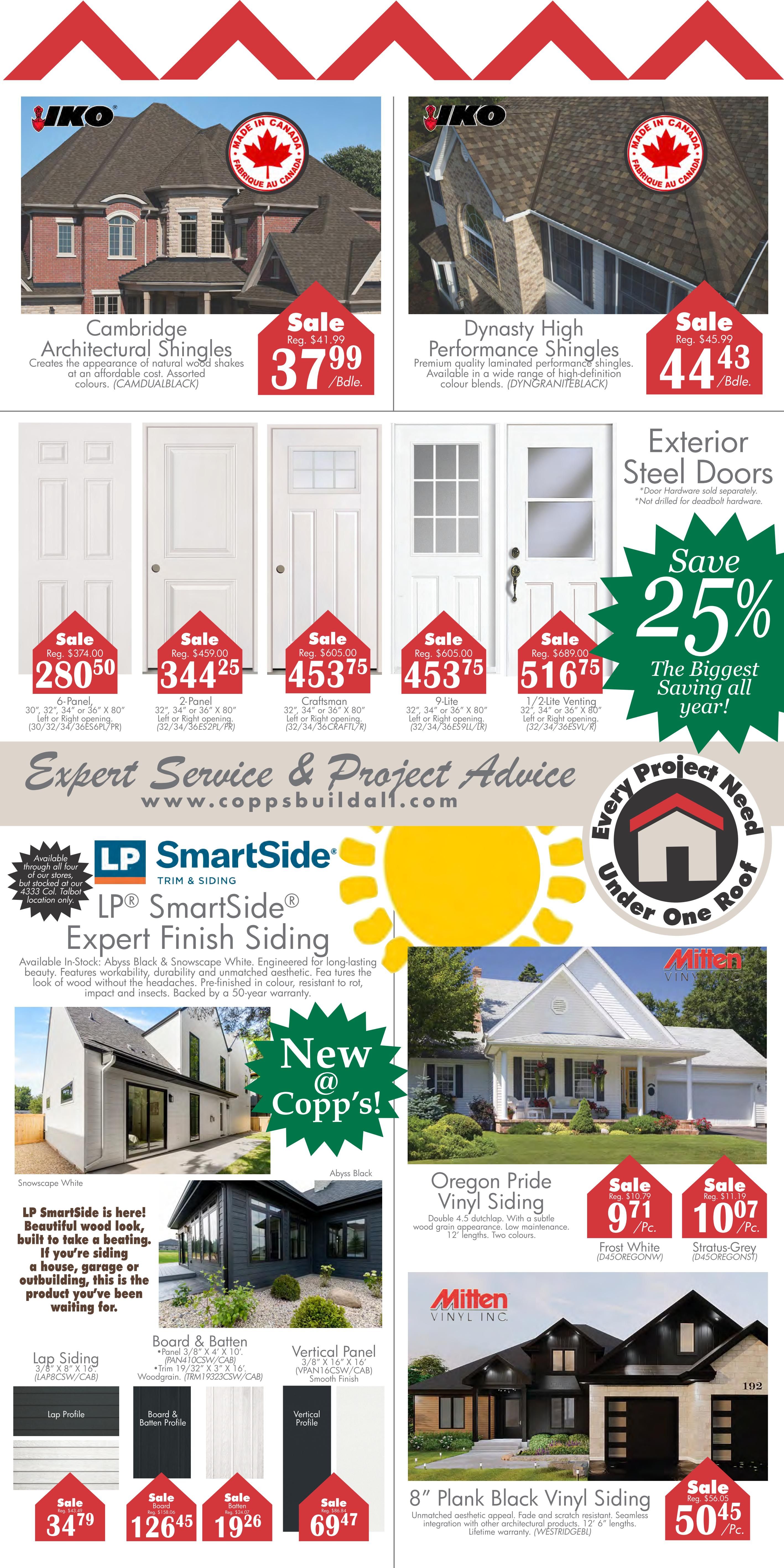 COPP’s Buildall Flyer July 9 to 19