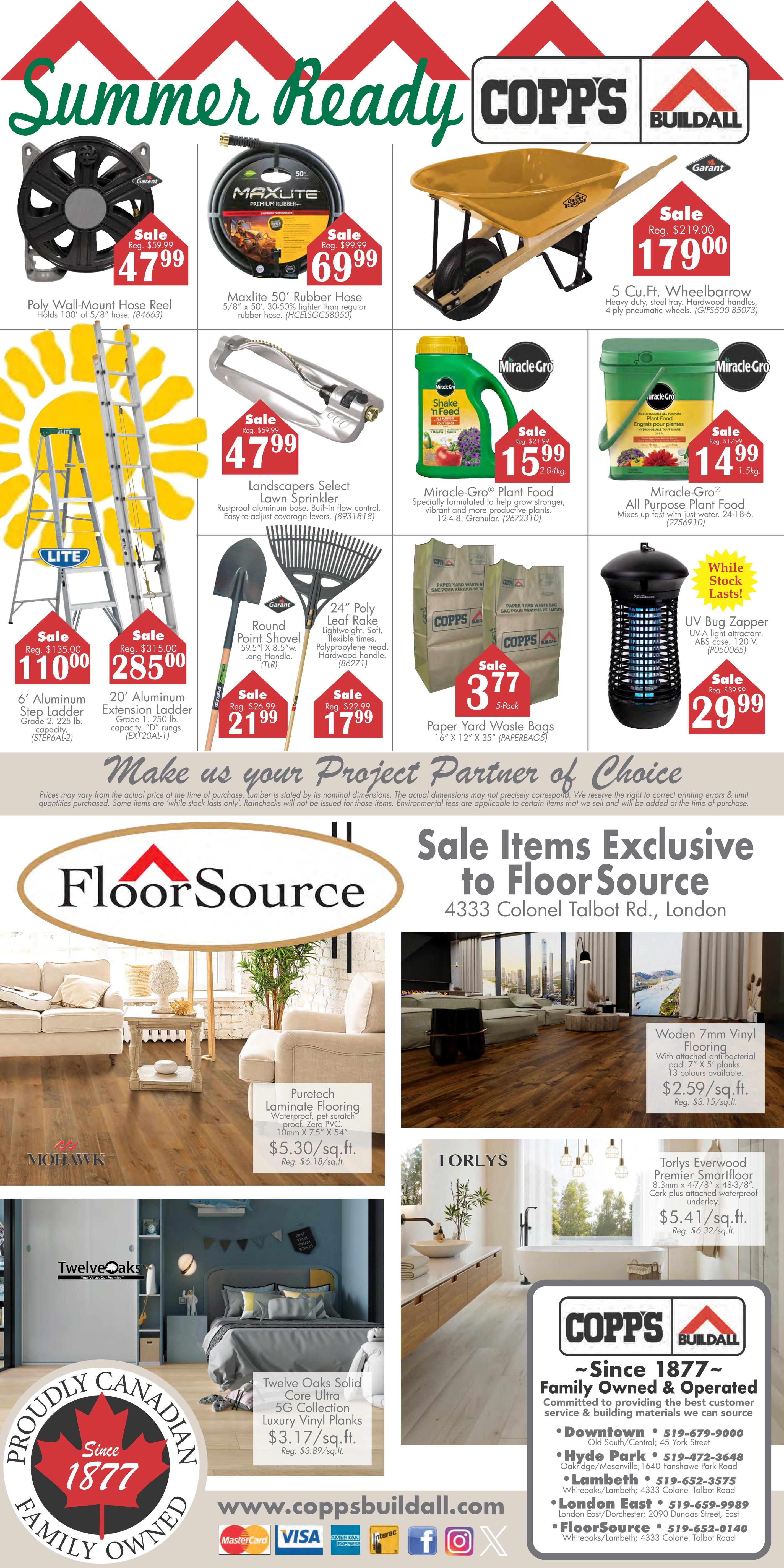 COPP’s Buildall Flyer July 9 to 19